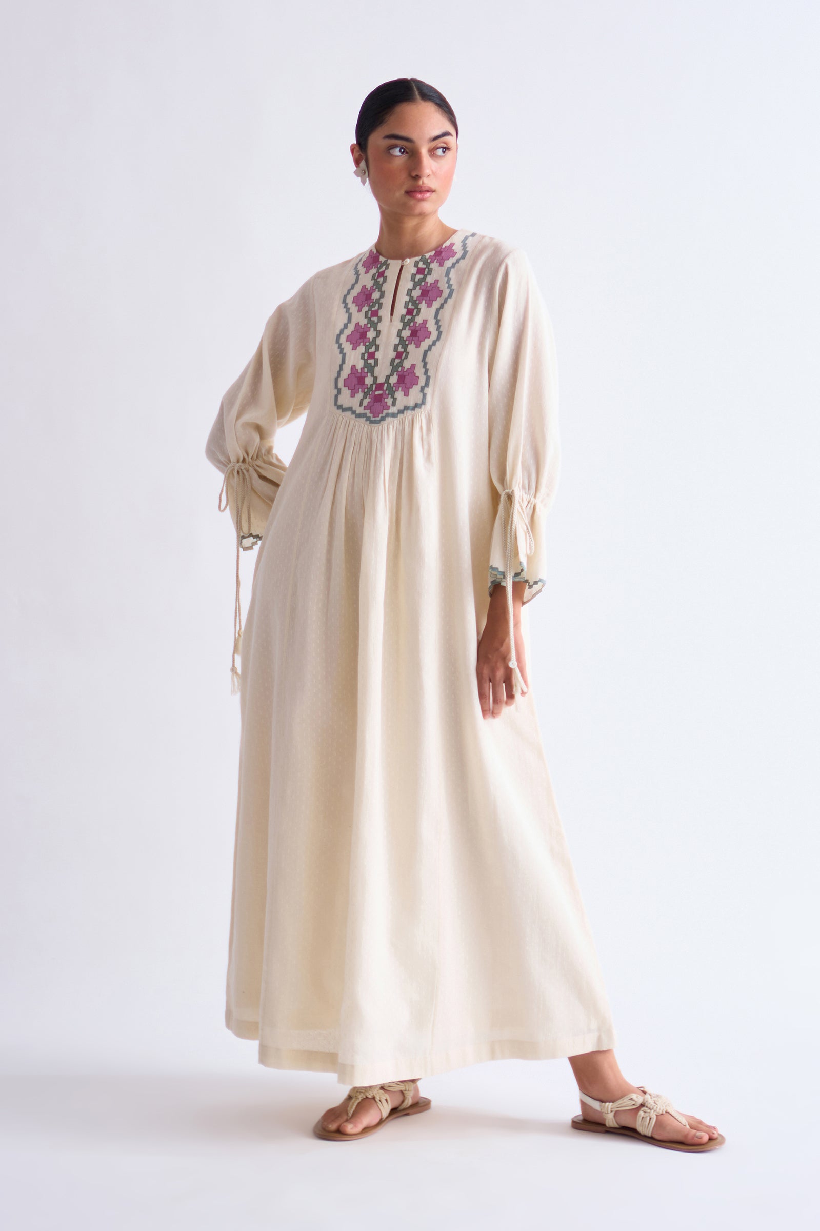 YOKE GATHER DRESS