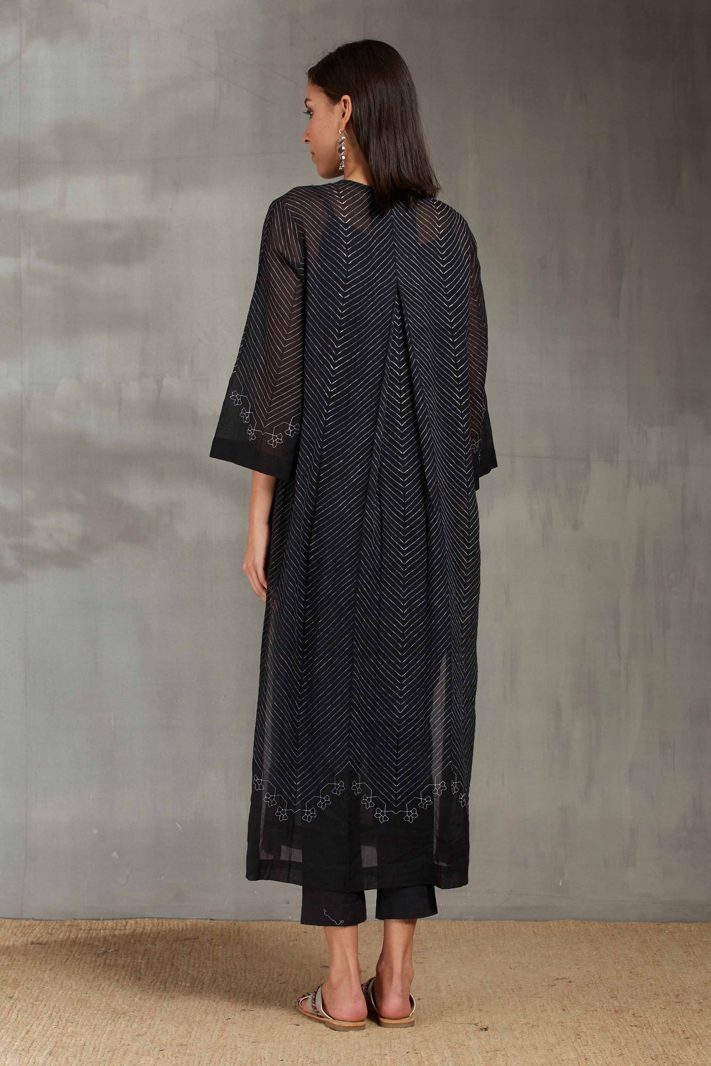 SHIBORI PLEATED KAMEEZ