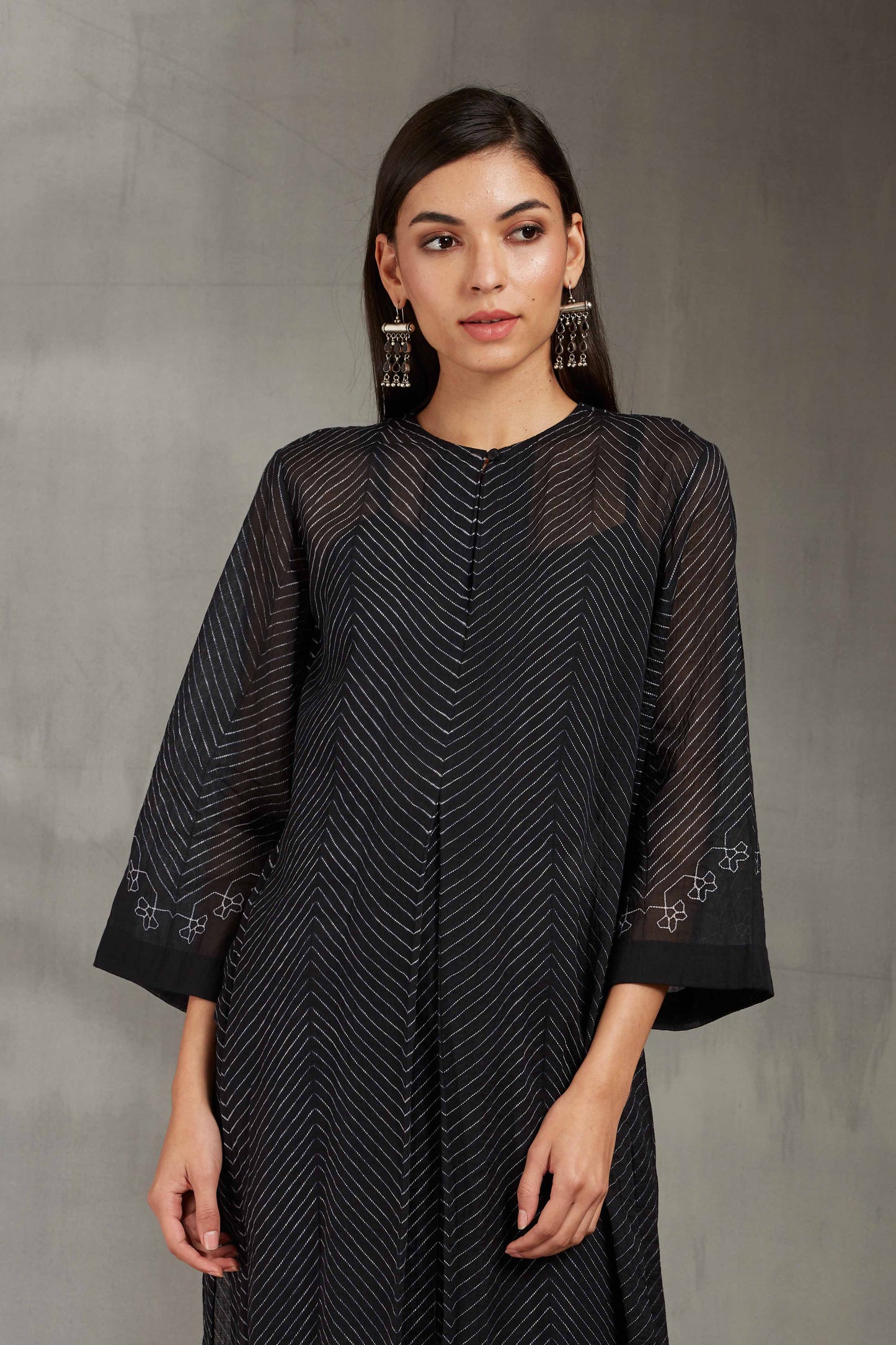 SHIBORI PLEATED KAMEEZ