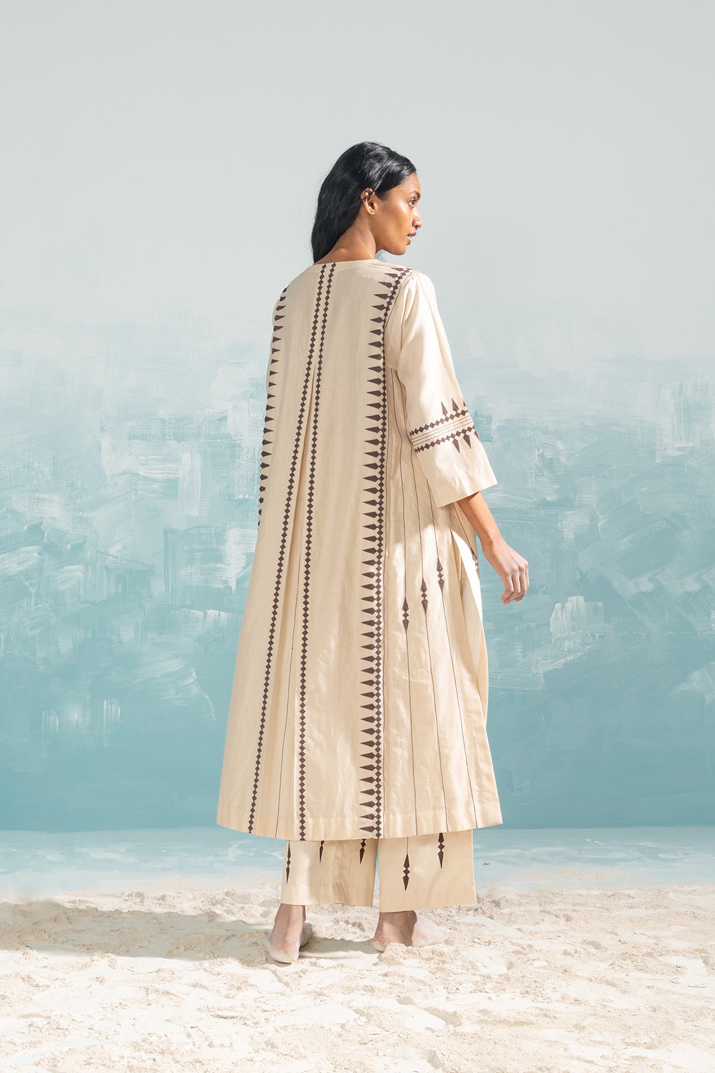 NILE TRIBAL A-LINE KAMEEZ