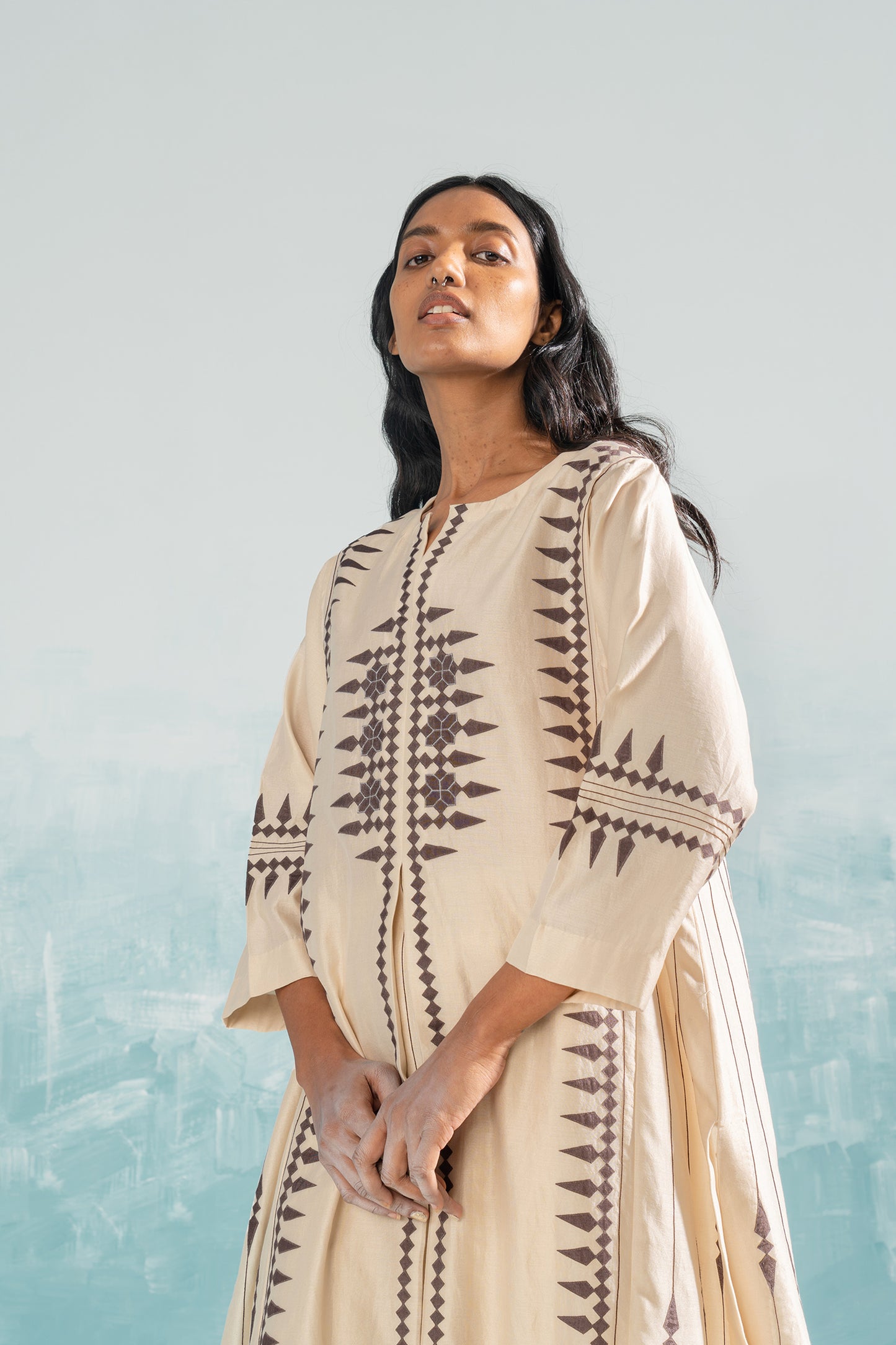 NILE TRIBAL A-LINE KAMEEZ