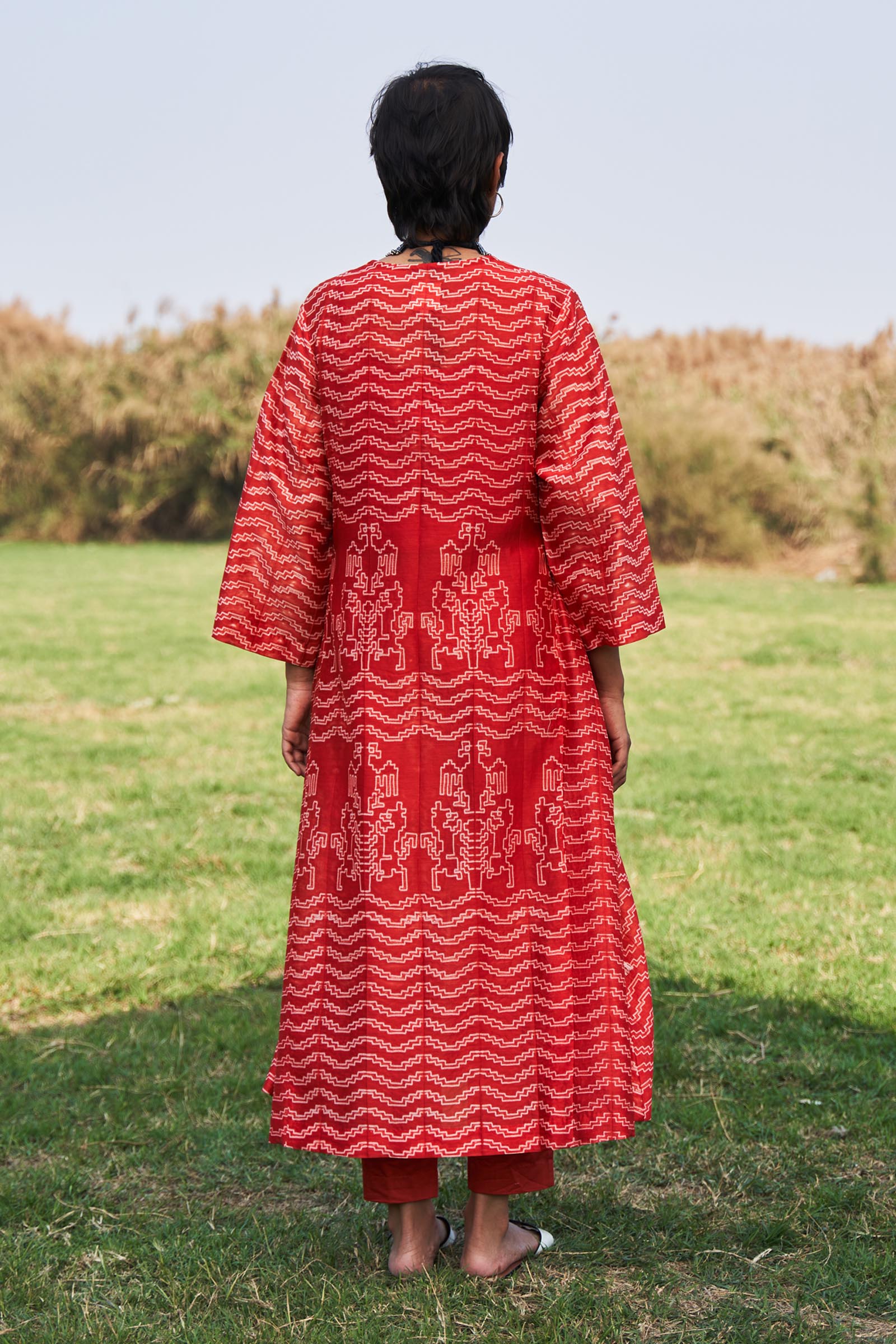 SHIBORI ALINE KAMEEZ