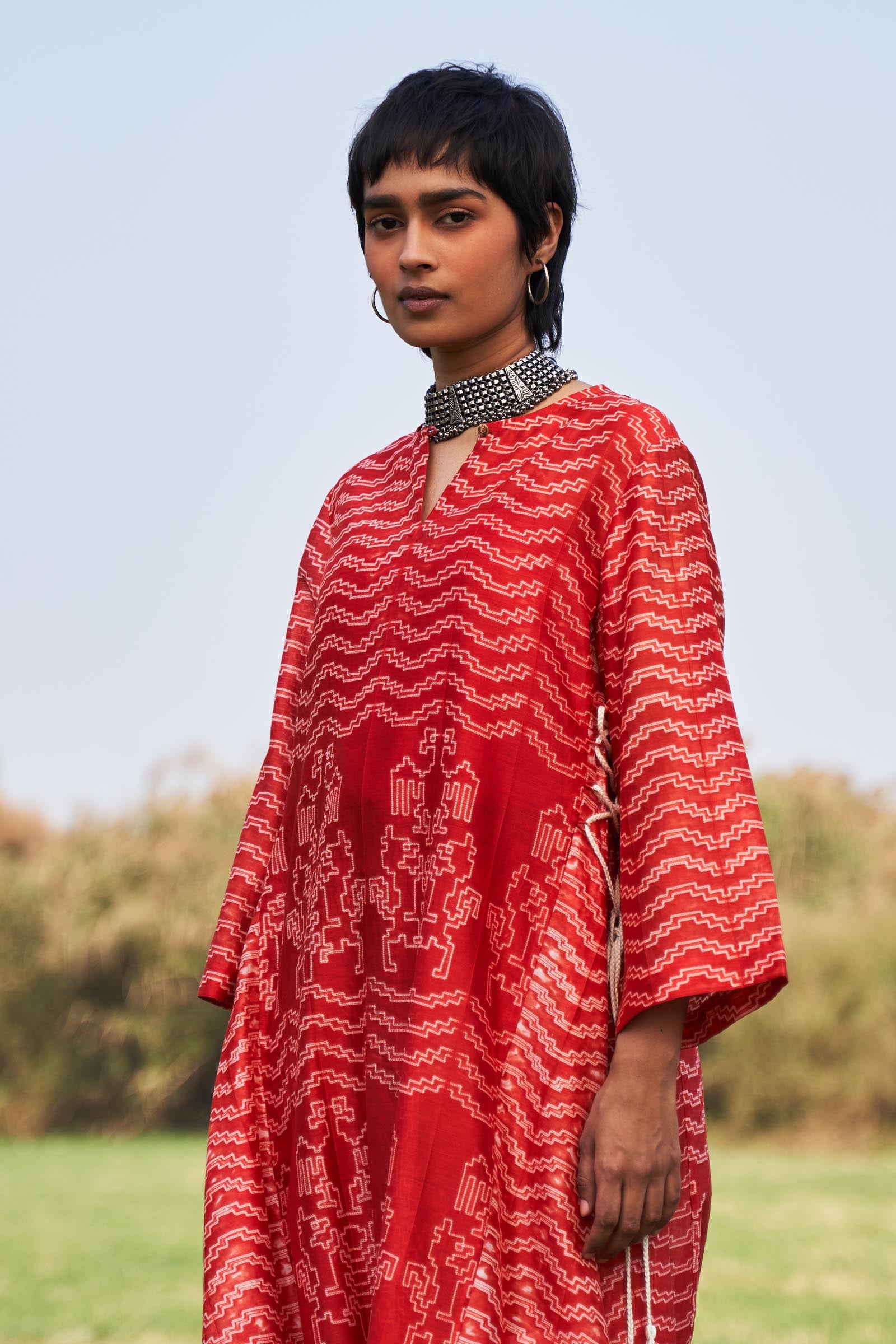 SHIBORI ALINE KAMEEZ