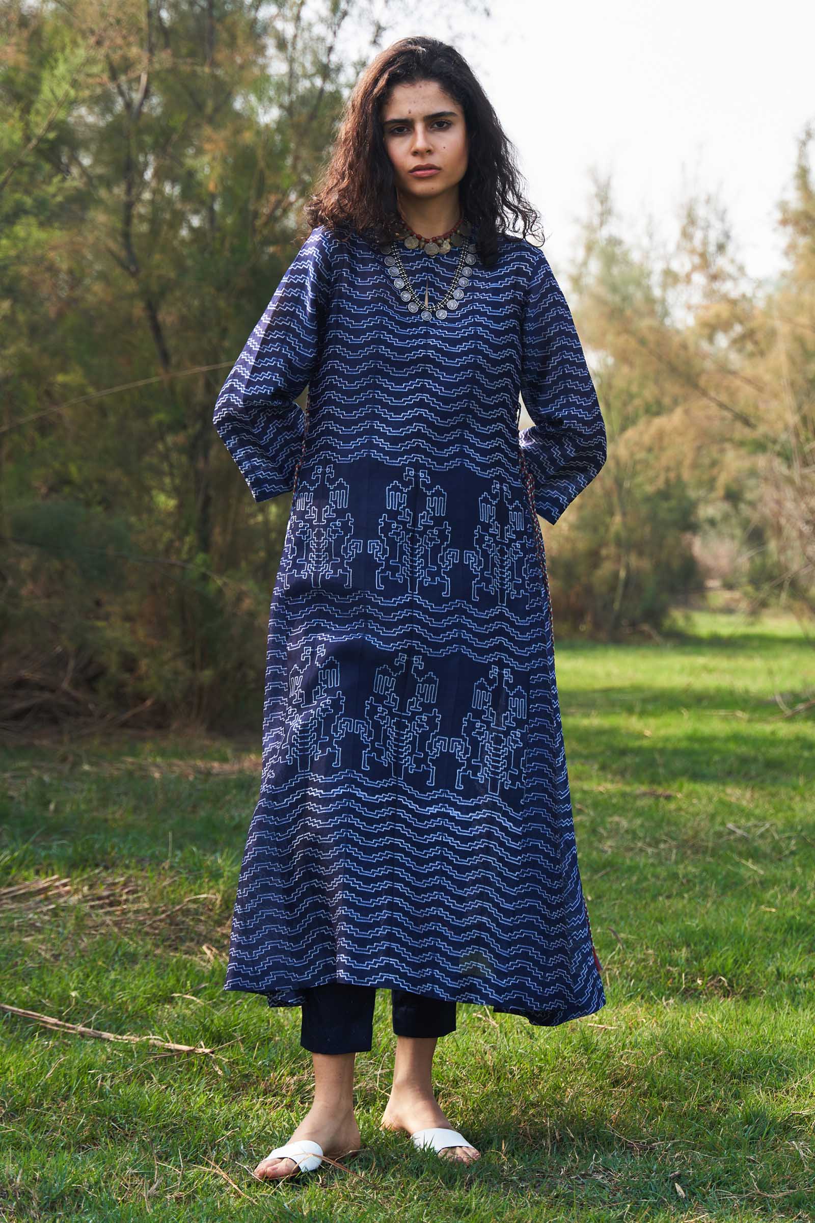 SHIBORI ALINE KAMEEZ