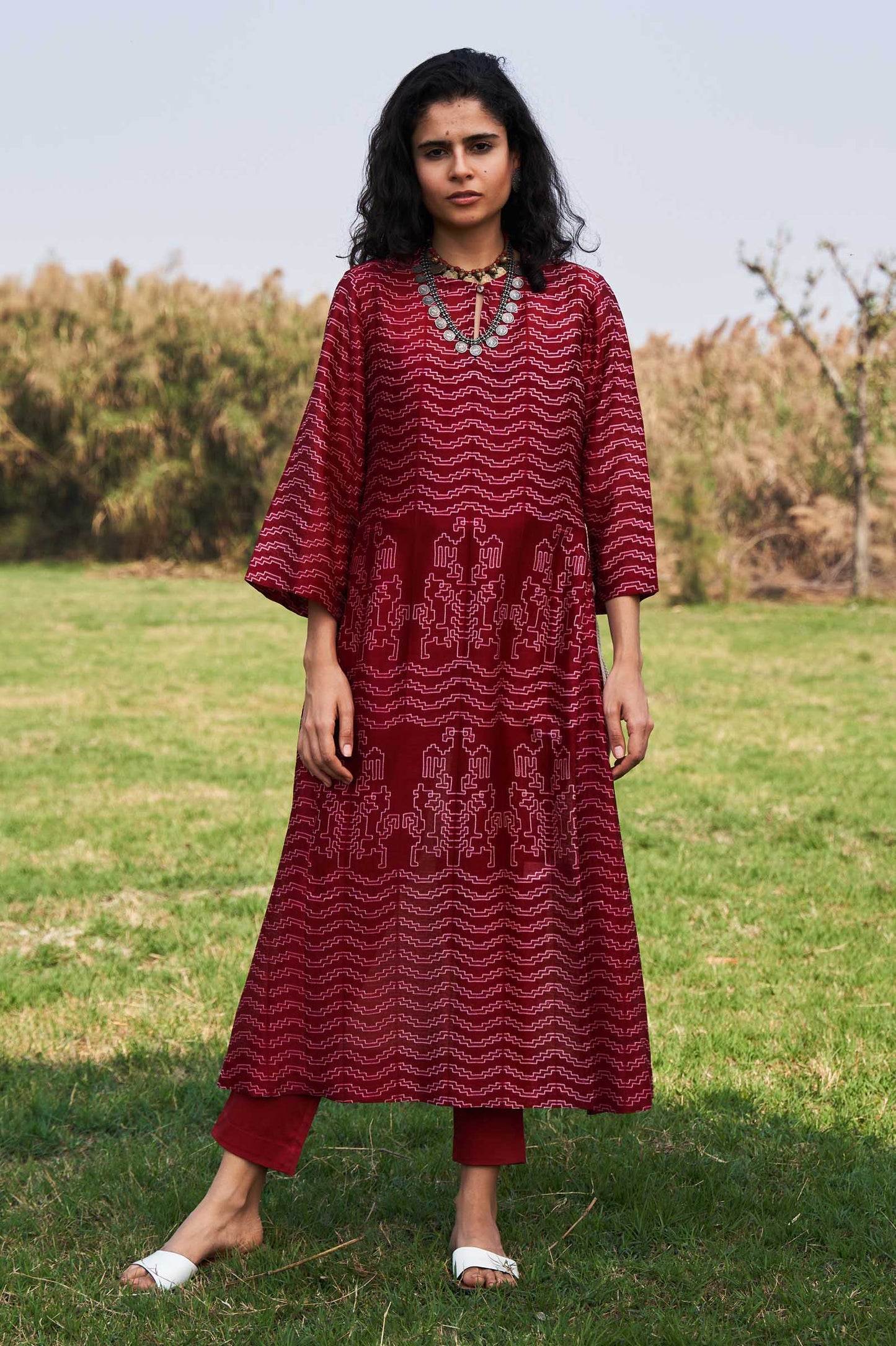 SHIBORI ALINE KAMEEZ