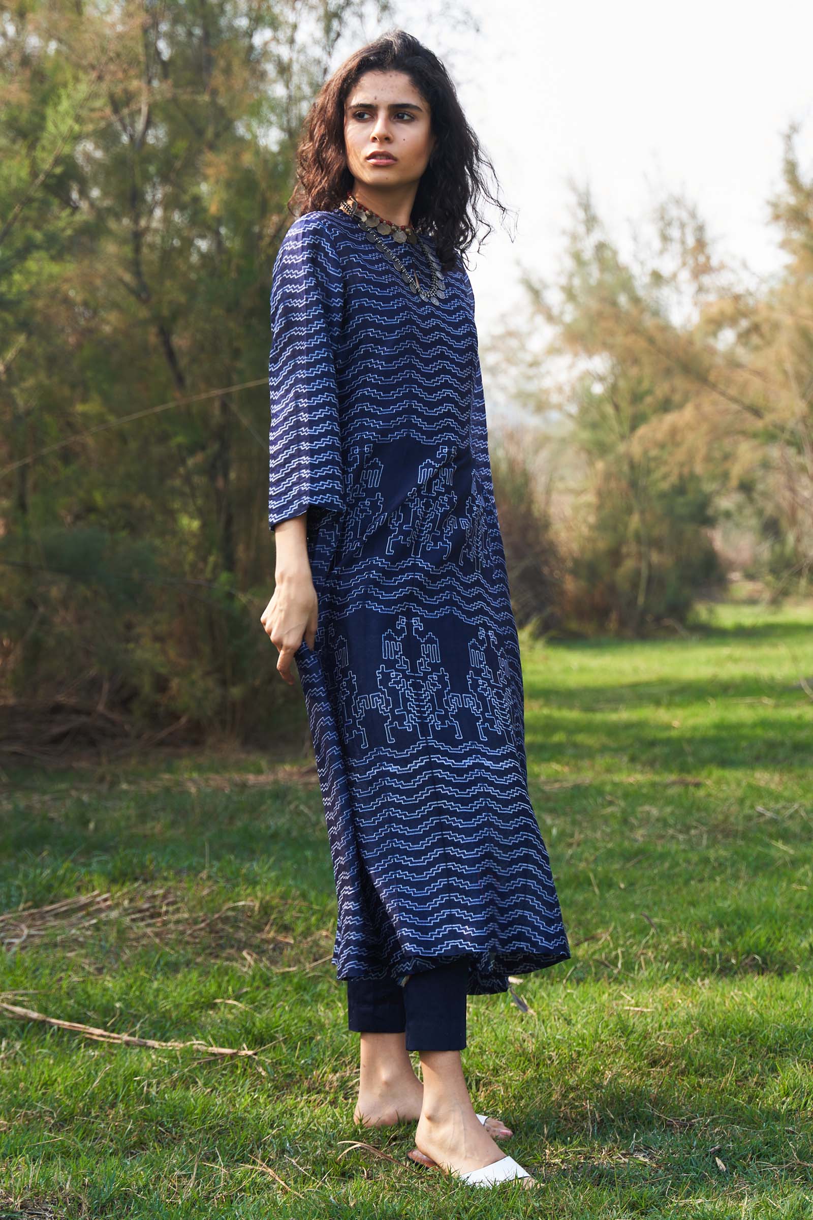 SHIBORI ALINE KAMEEZ