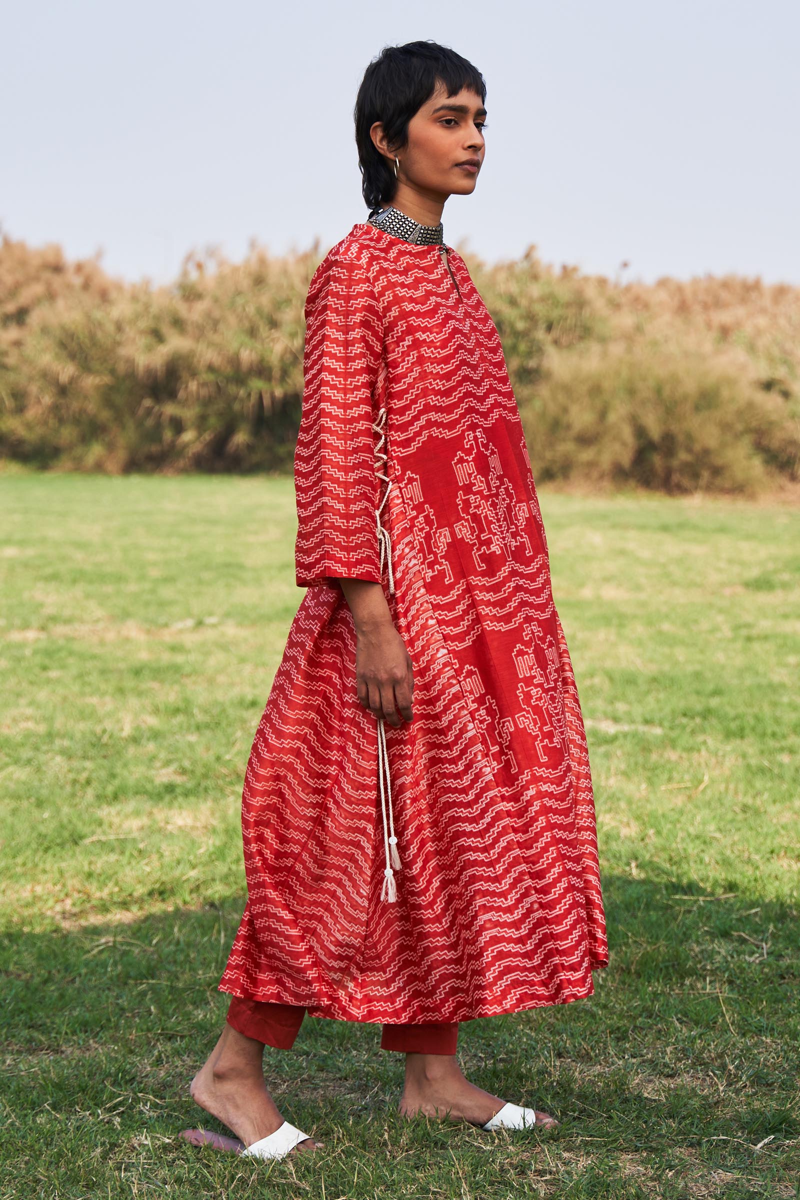 SHIBORI ALINE KAMEEZ