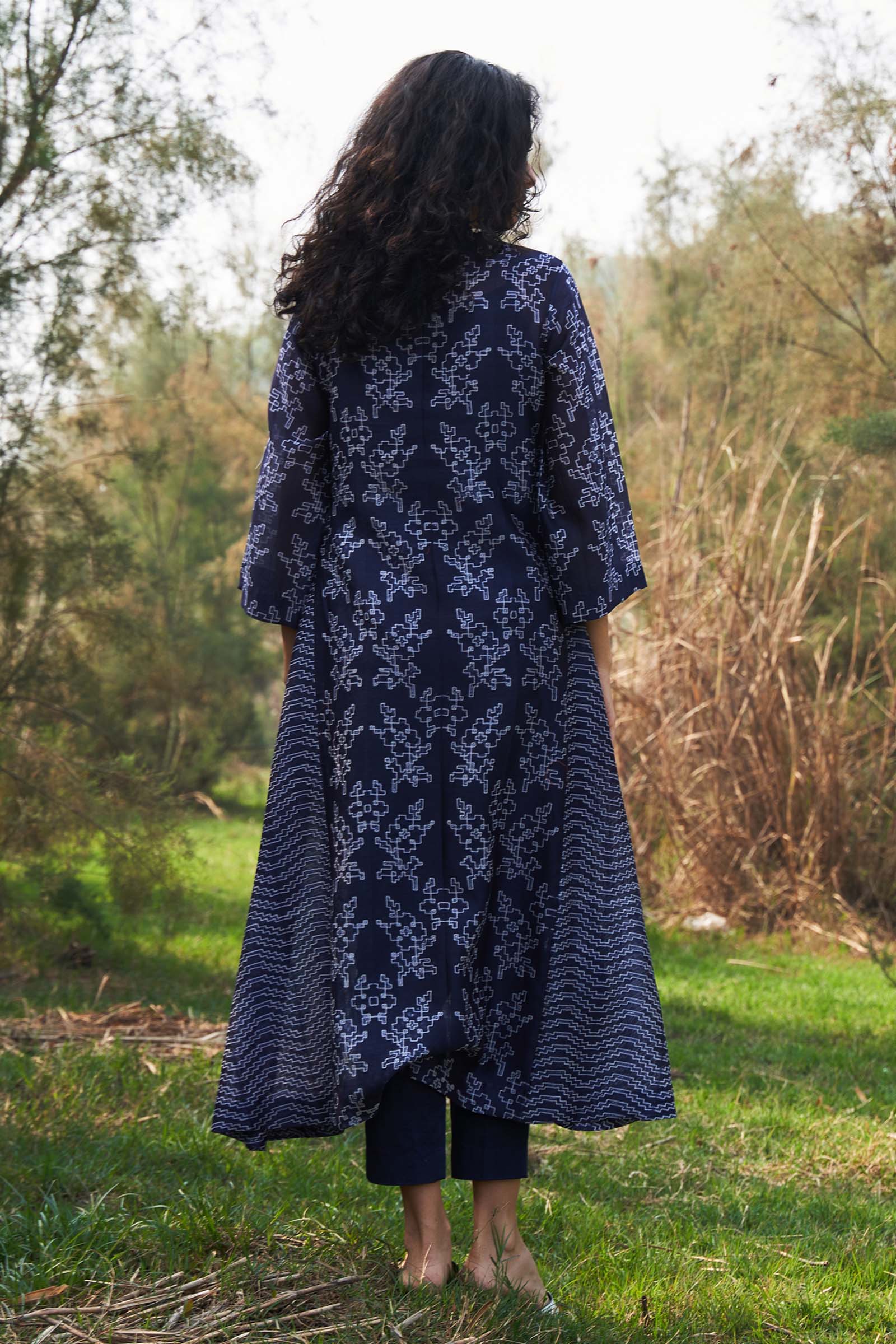 SHIBORI ALINE KAMEEZ