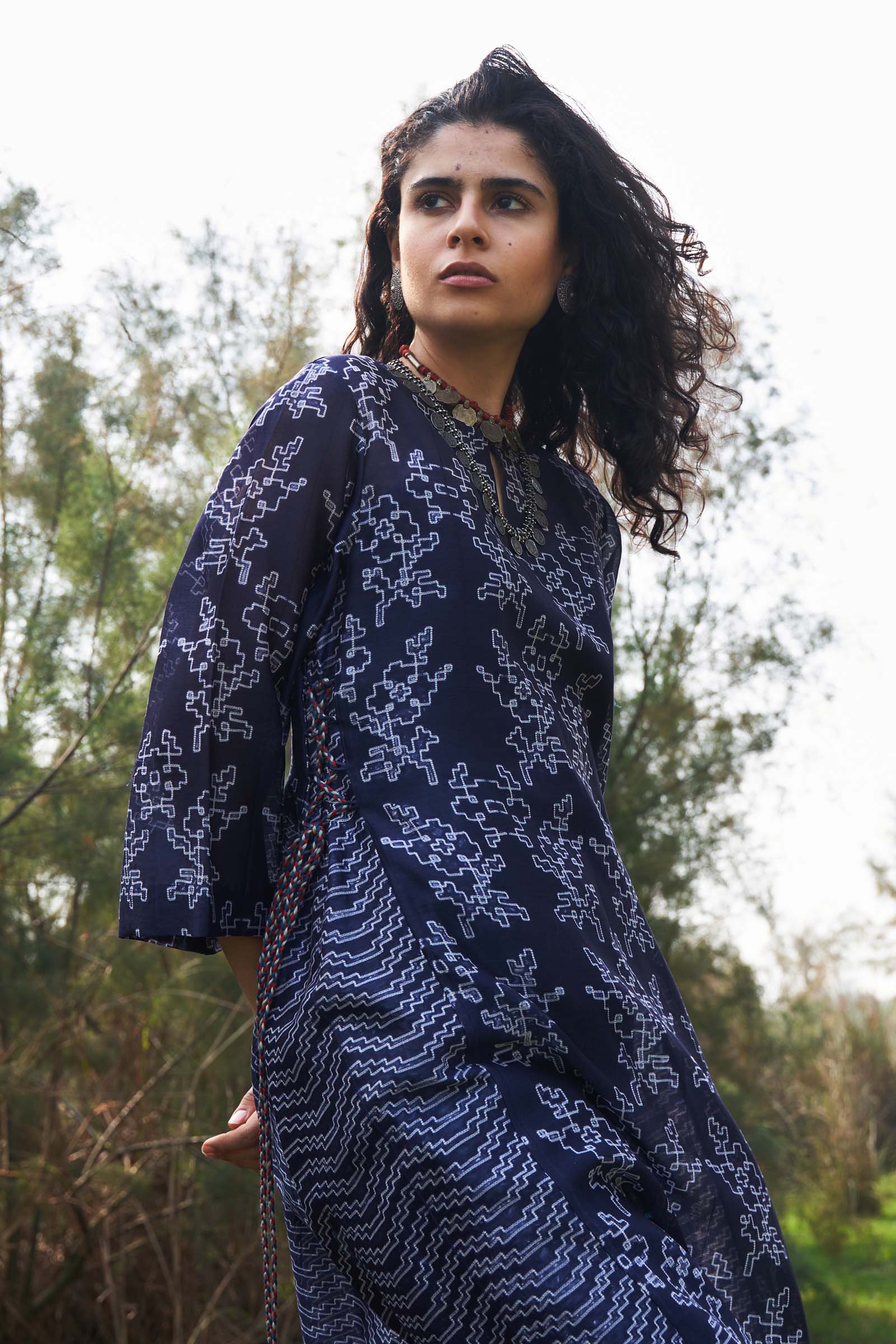 SHIBORI ALINE KAMEEZ