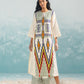 NILE MULTI-APPLIQUE' A-LINE KAMEEZ