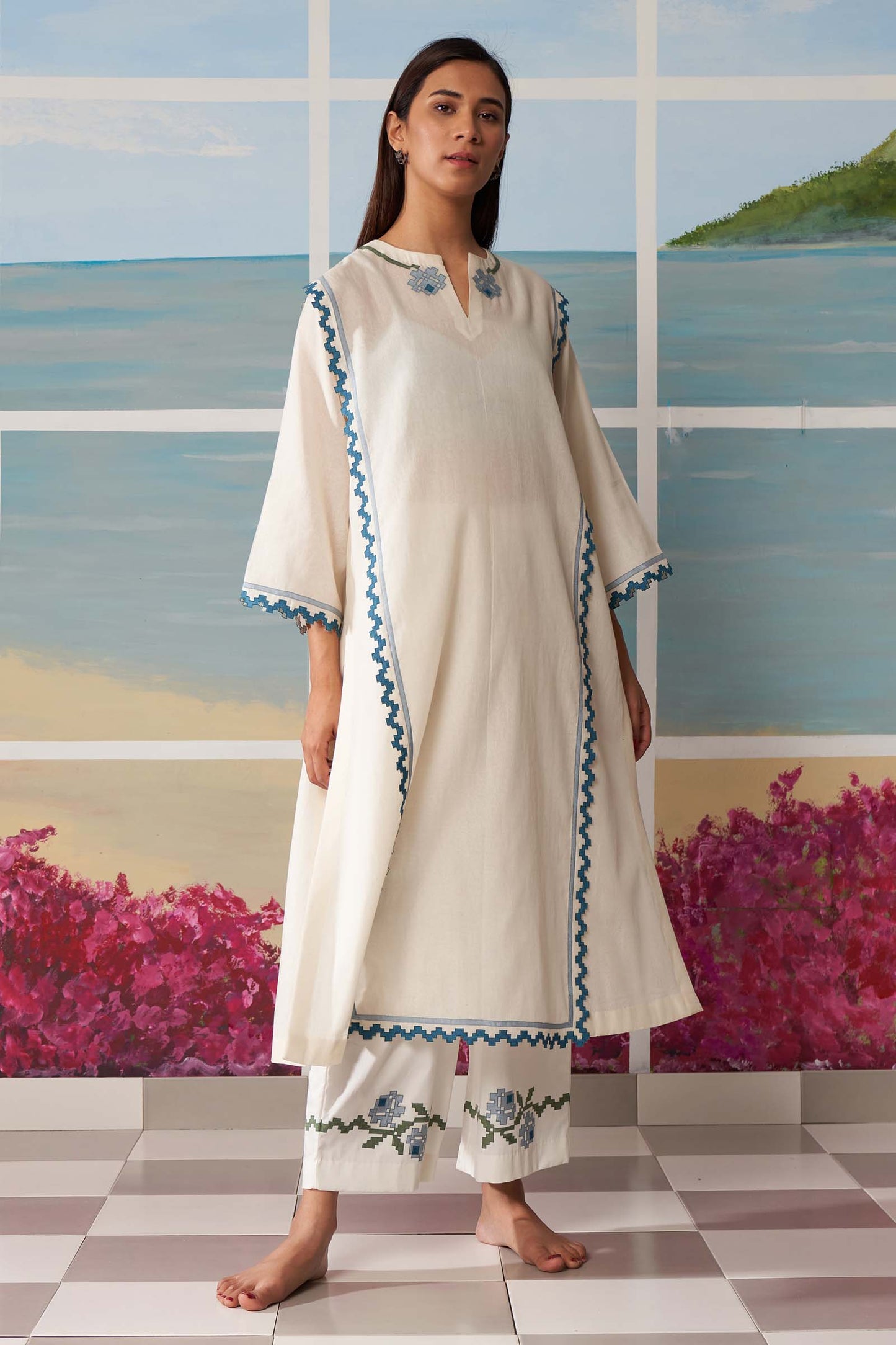 CUTWORK MILD ALINE KAMEEZ