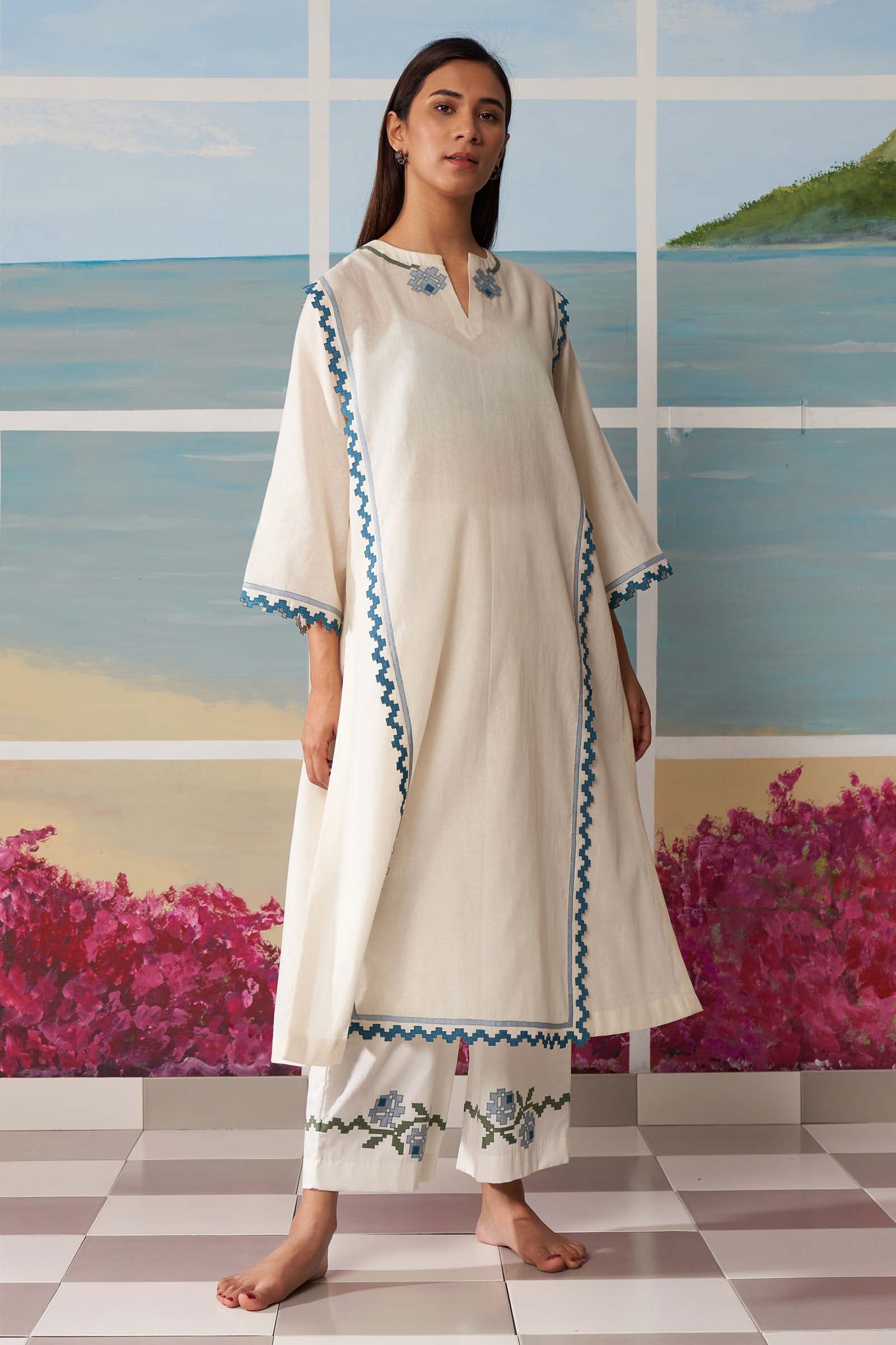 CUTWORK MILD ALINE KAMEEZ