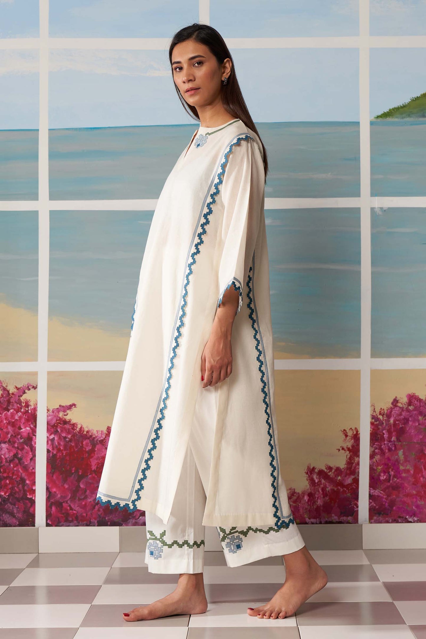 CUTWORK MILD ALINE KAMEEZ