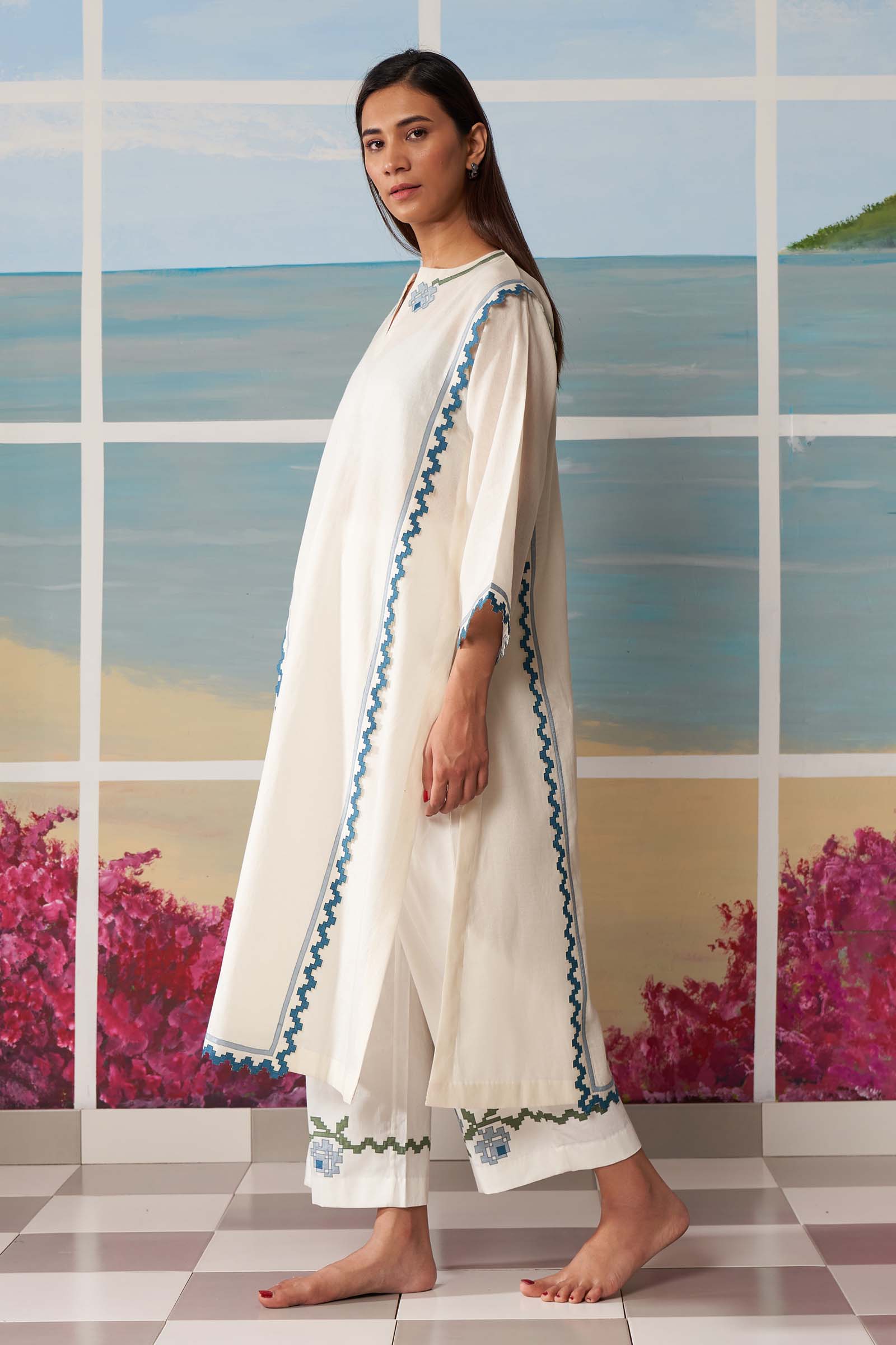 CUTWORK MILD ALINE KAMEEZ