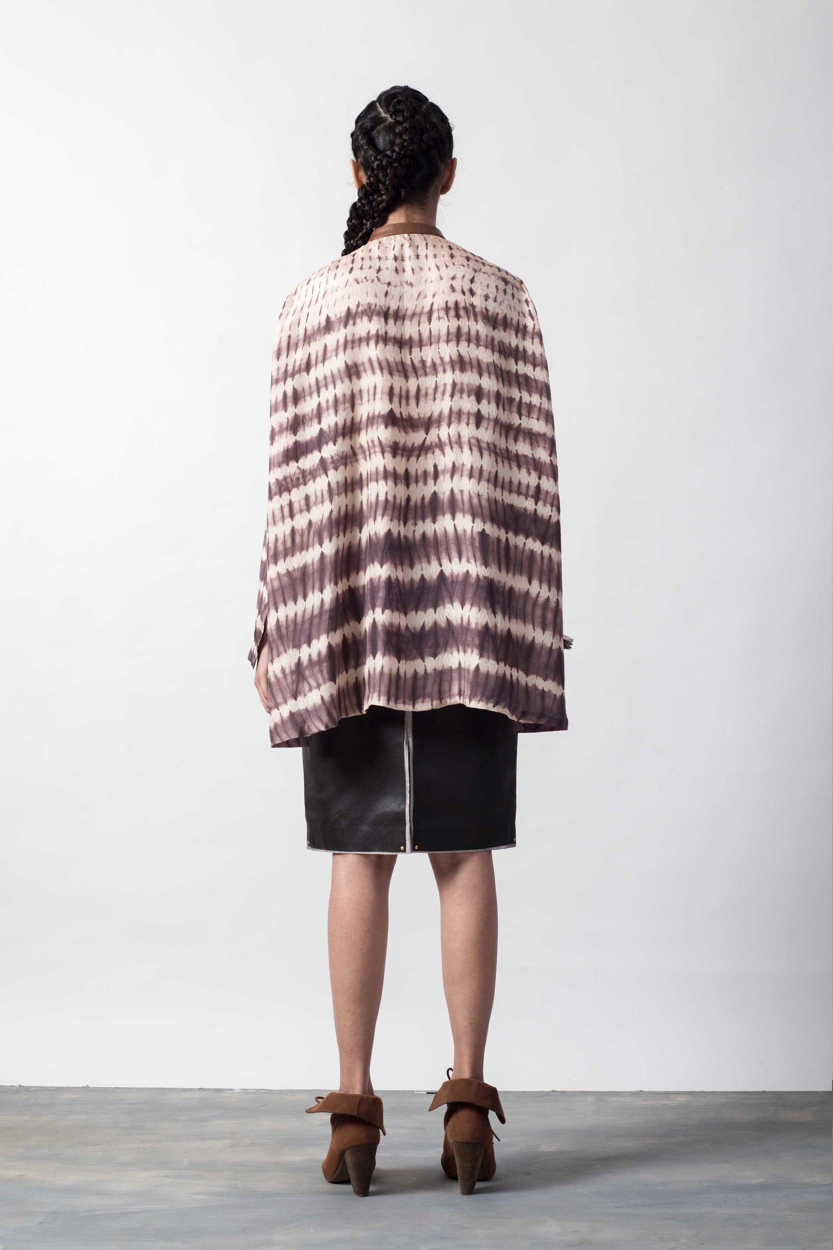 SHIBORI CAPE SHIRT