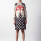GRAPHIC APPLIQUE' CRANE DRESS