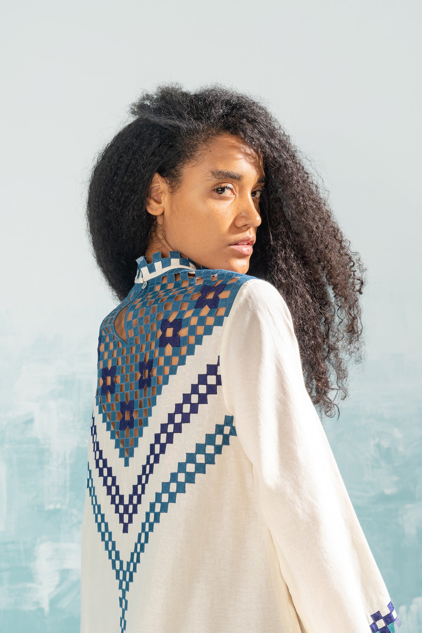 NILE CUTWORK CIRCULAR DRESS