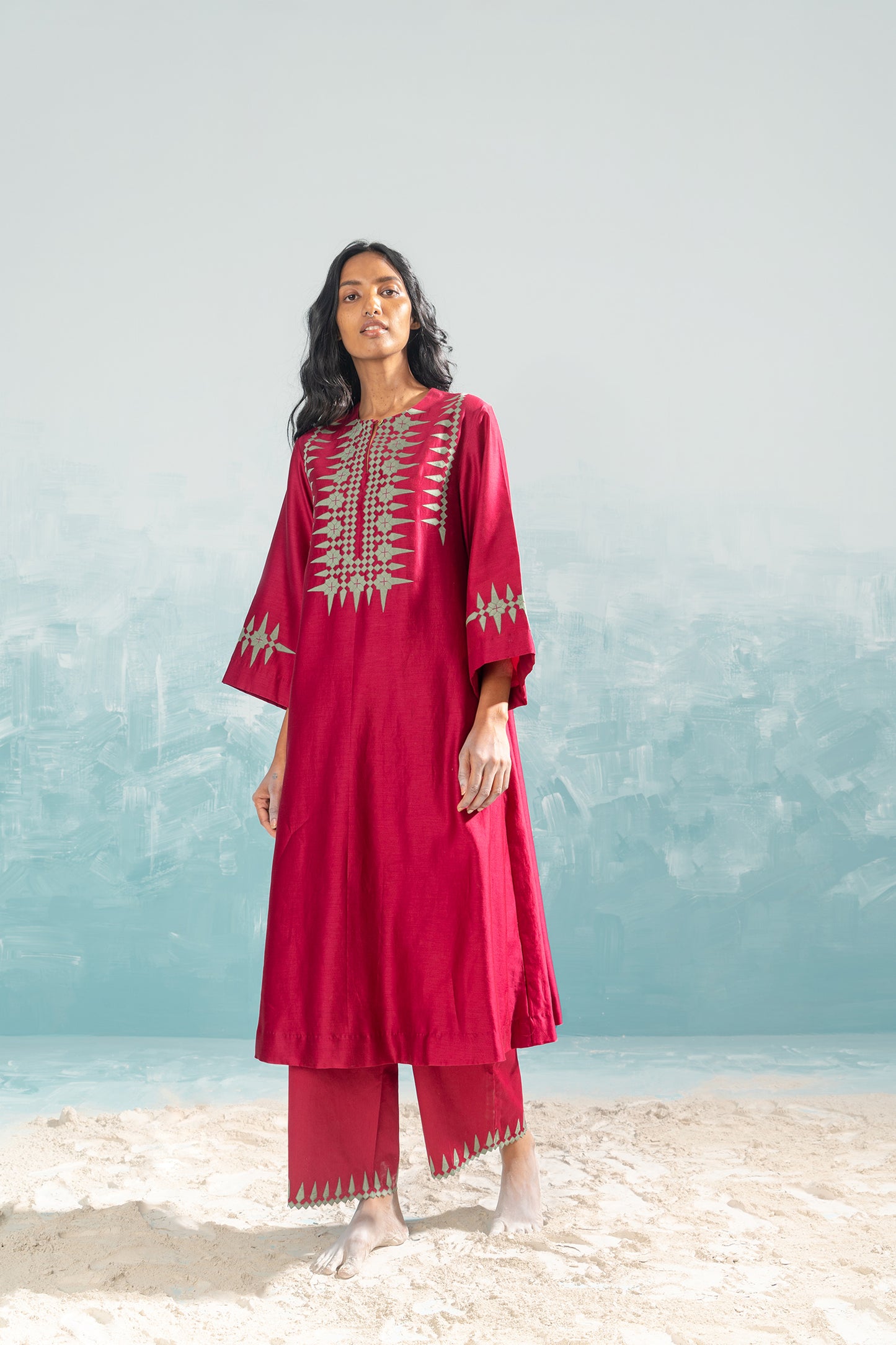 NILE TRIBAL CIRCULAR KAMEEZ