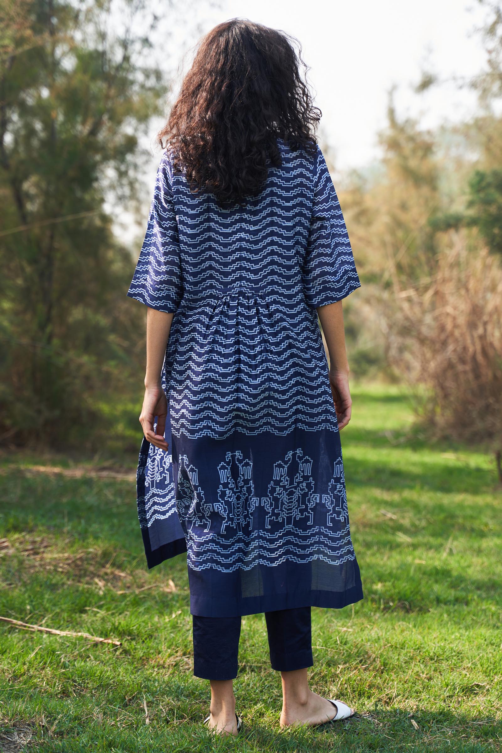 SHIBORI CENTER SLASH KAMEEZ
