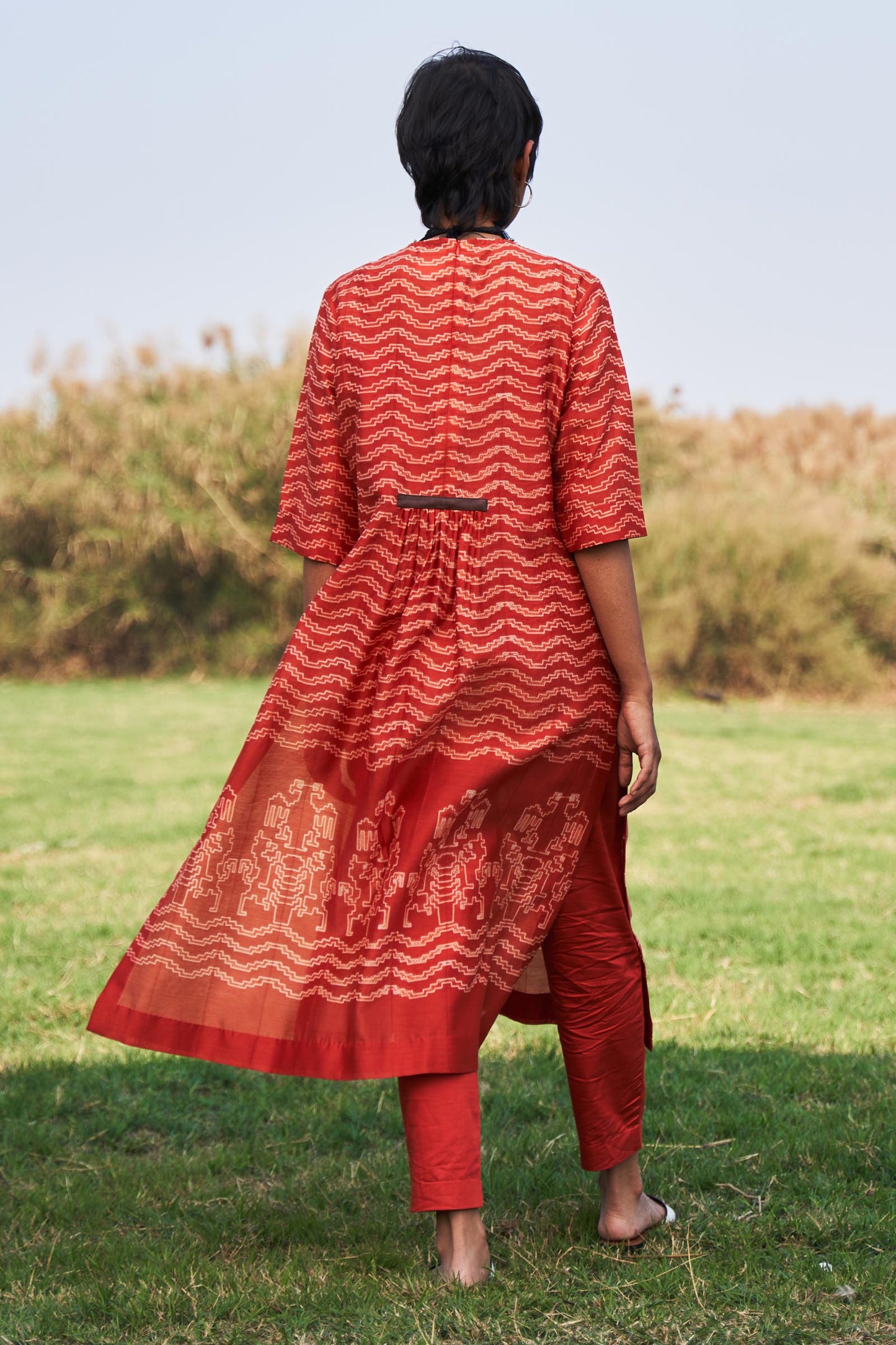 SHIBORI CENTER SLASH KAMEEZ