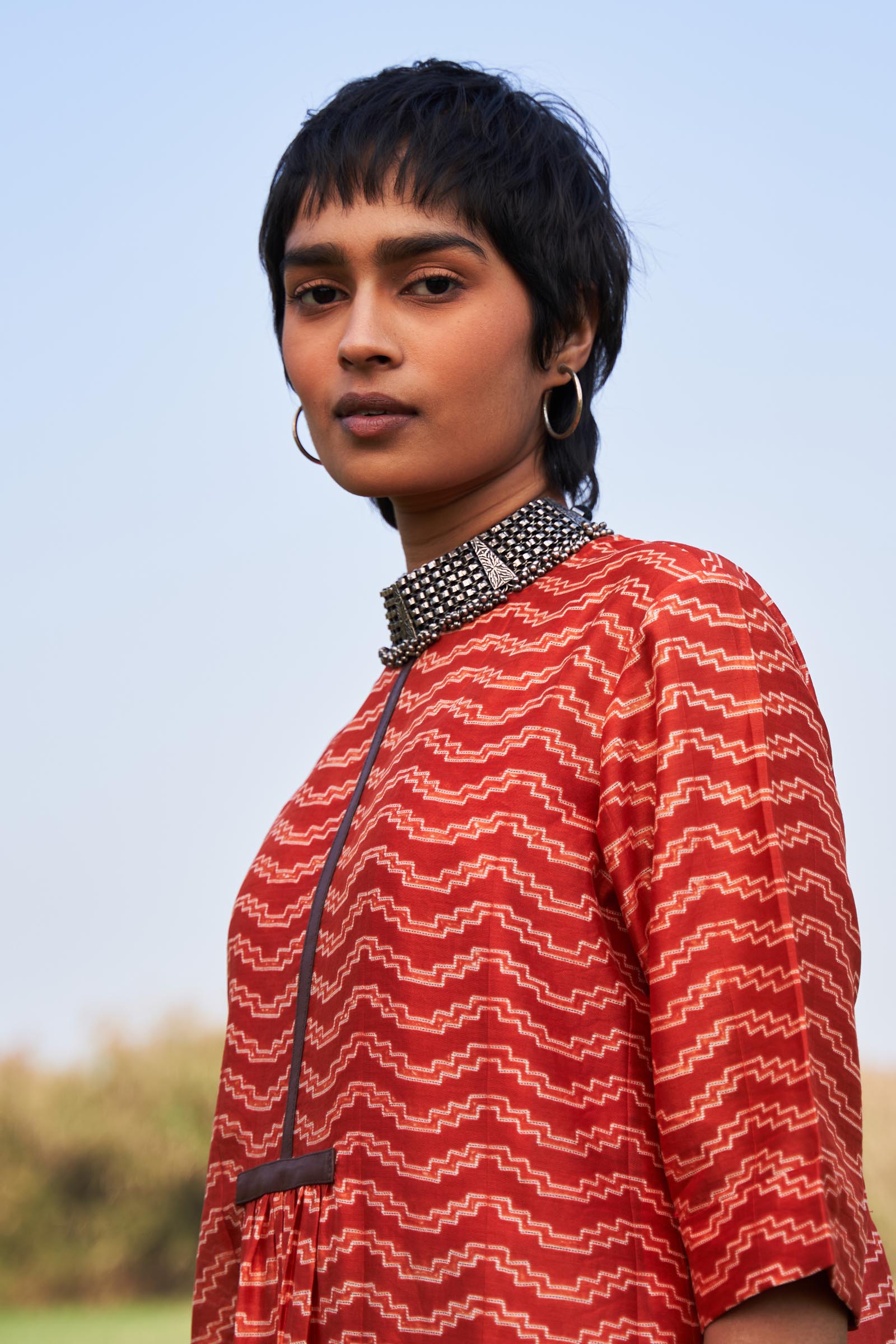 SHIBORI CENTER SLASH KAMEEZ