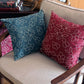 FLORAL JAAL AND STRIPE CUSHION