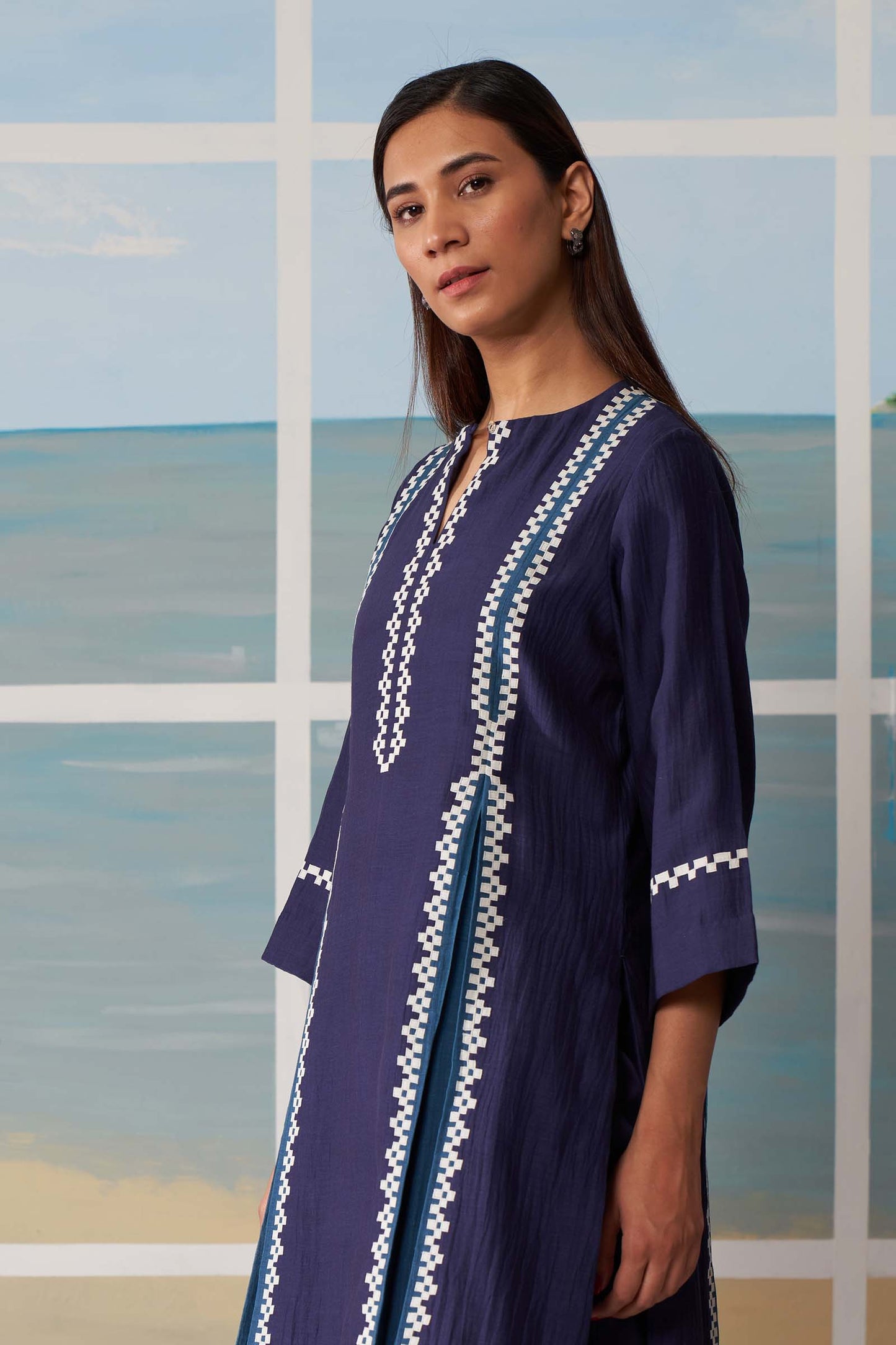 DOUBLE PLEATED KAMEEZ
