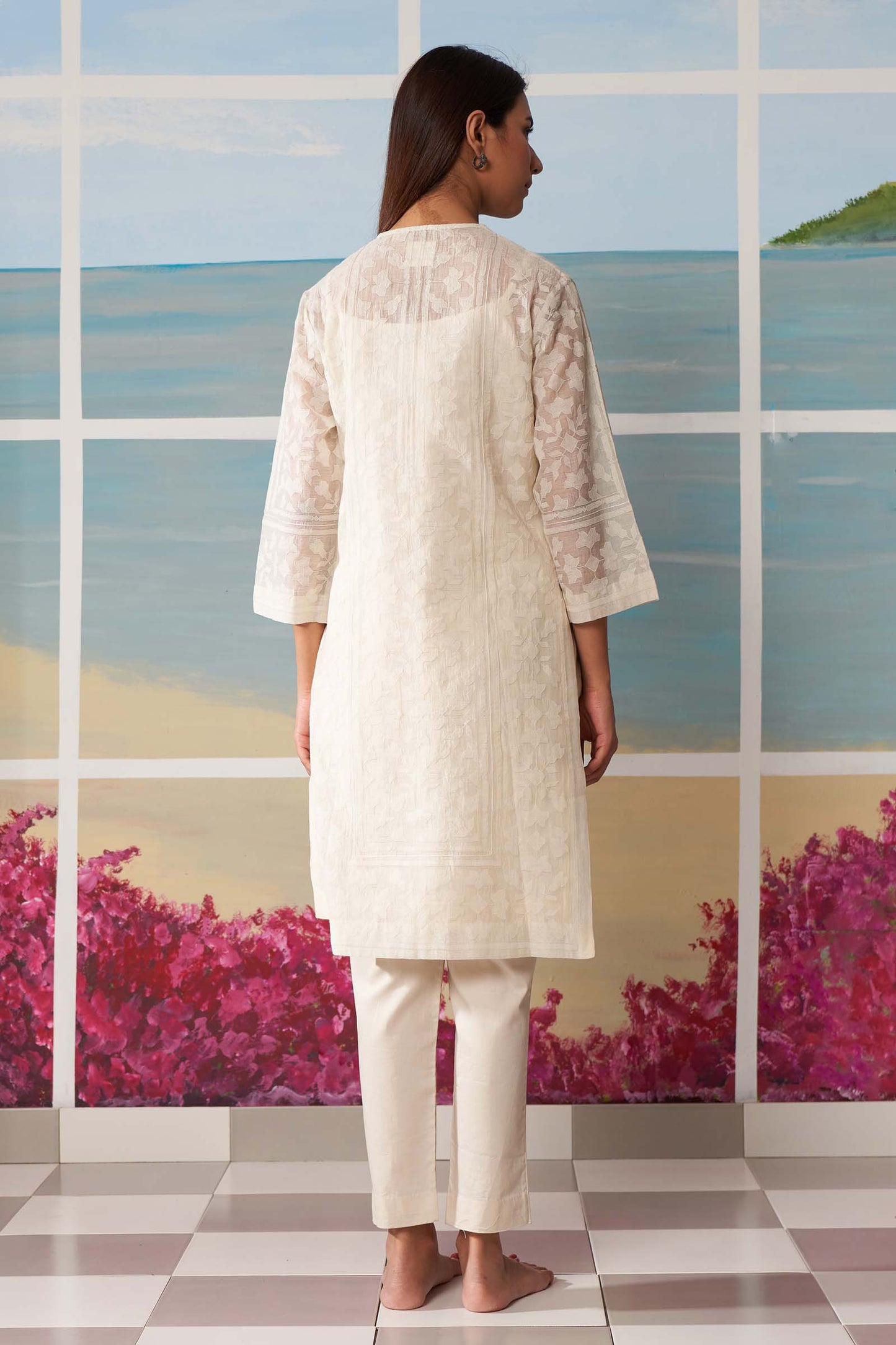 TONAL STRAIGHT KAMEEZ