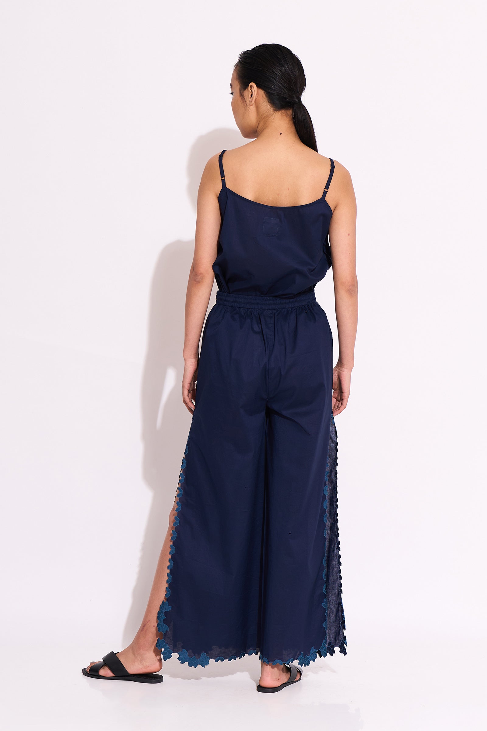 NEEL HIGH SLIT CUTWORK PANT