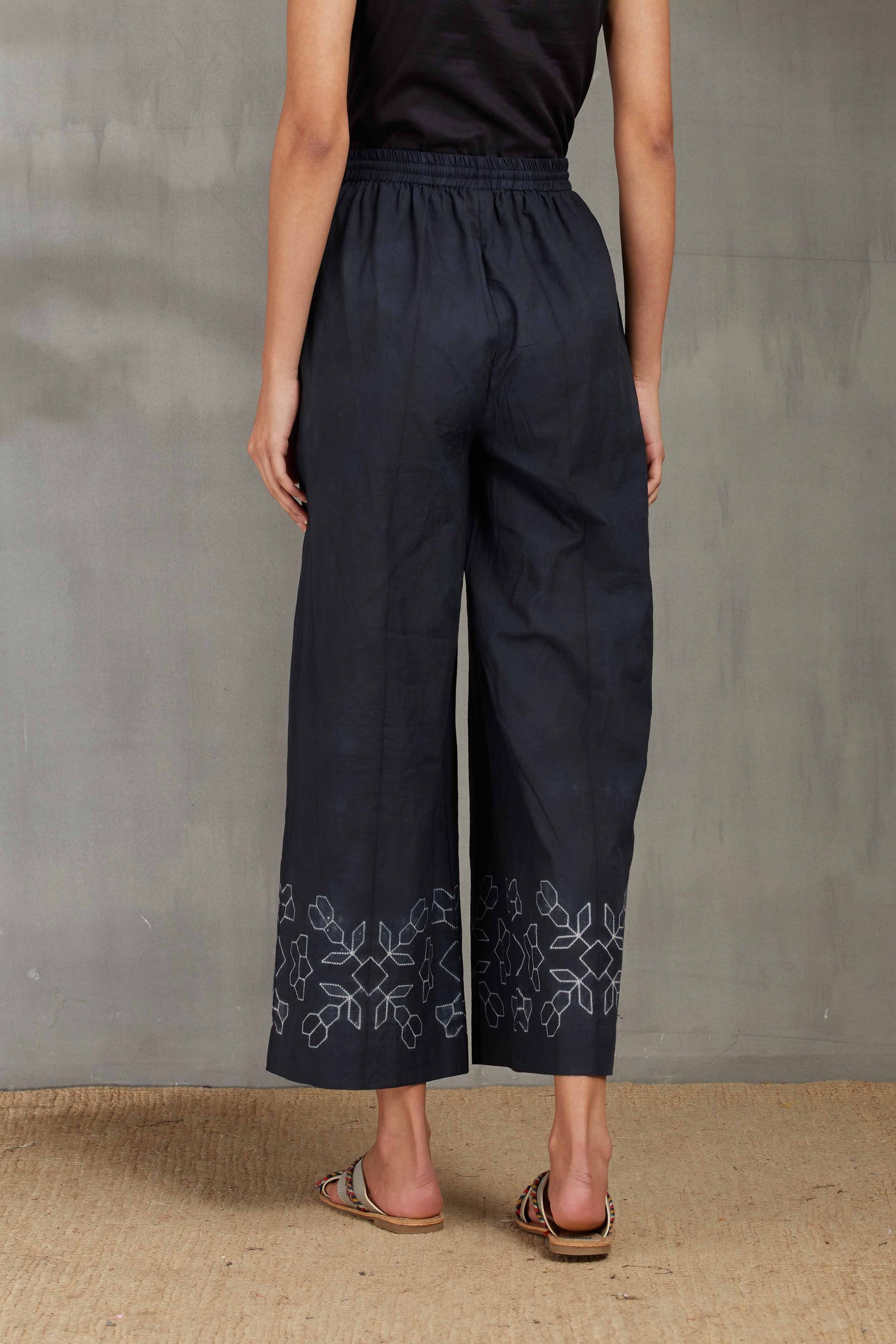SHIBORI FLORAL PANTS
