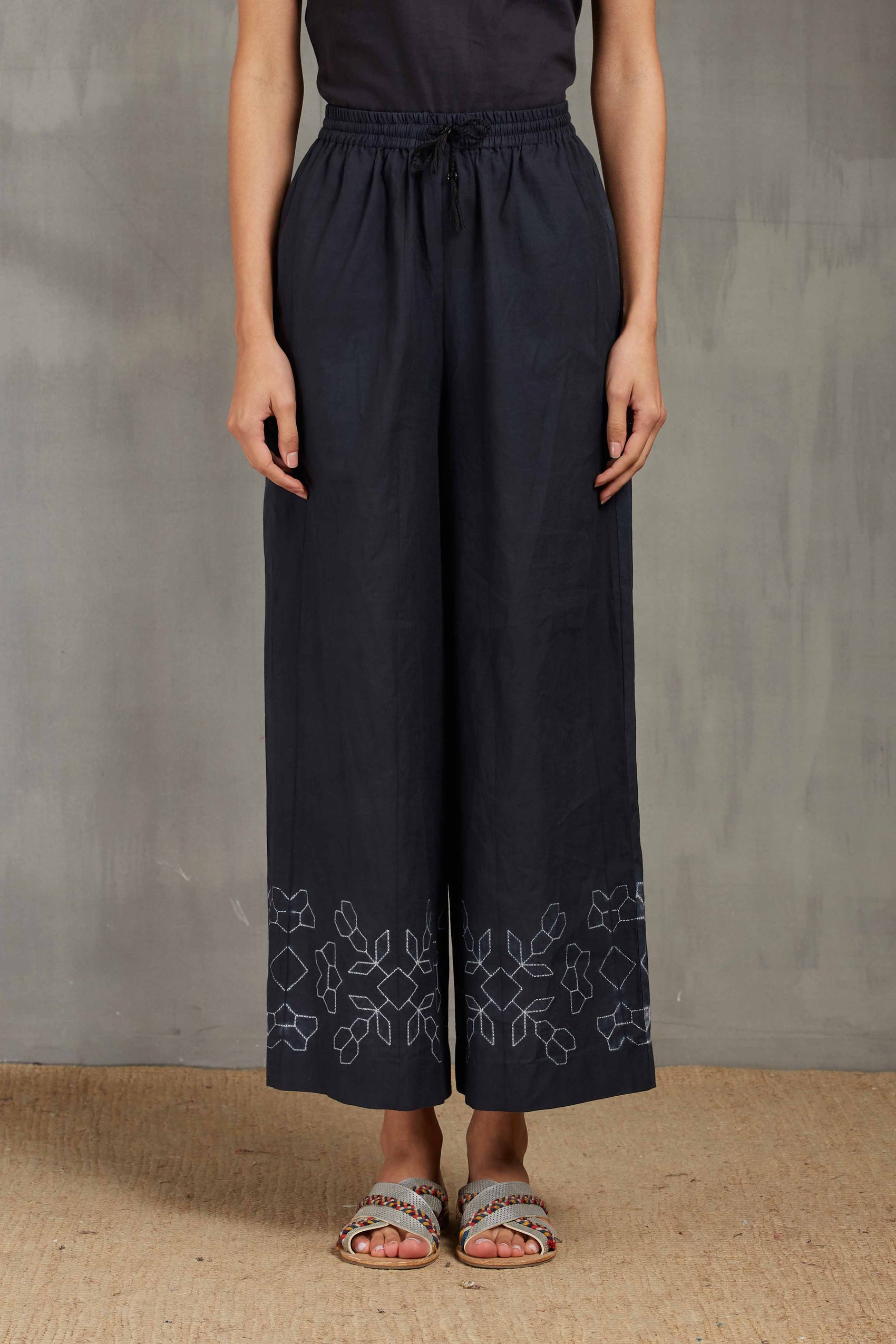 SHIBORI FLORAL PANTS