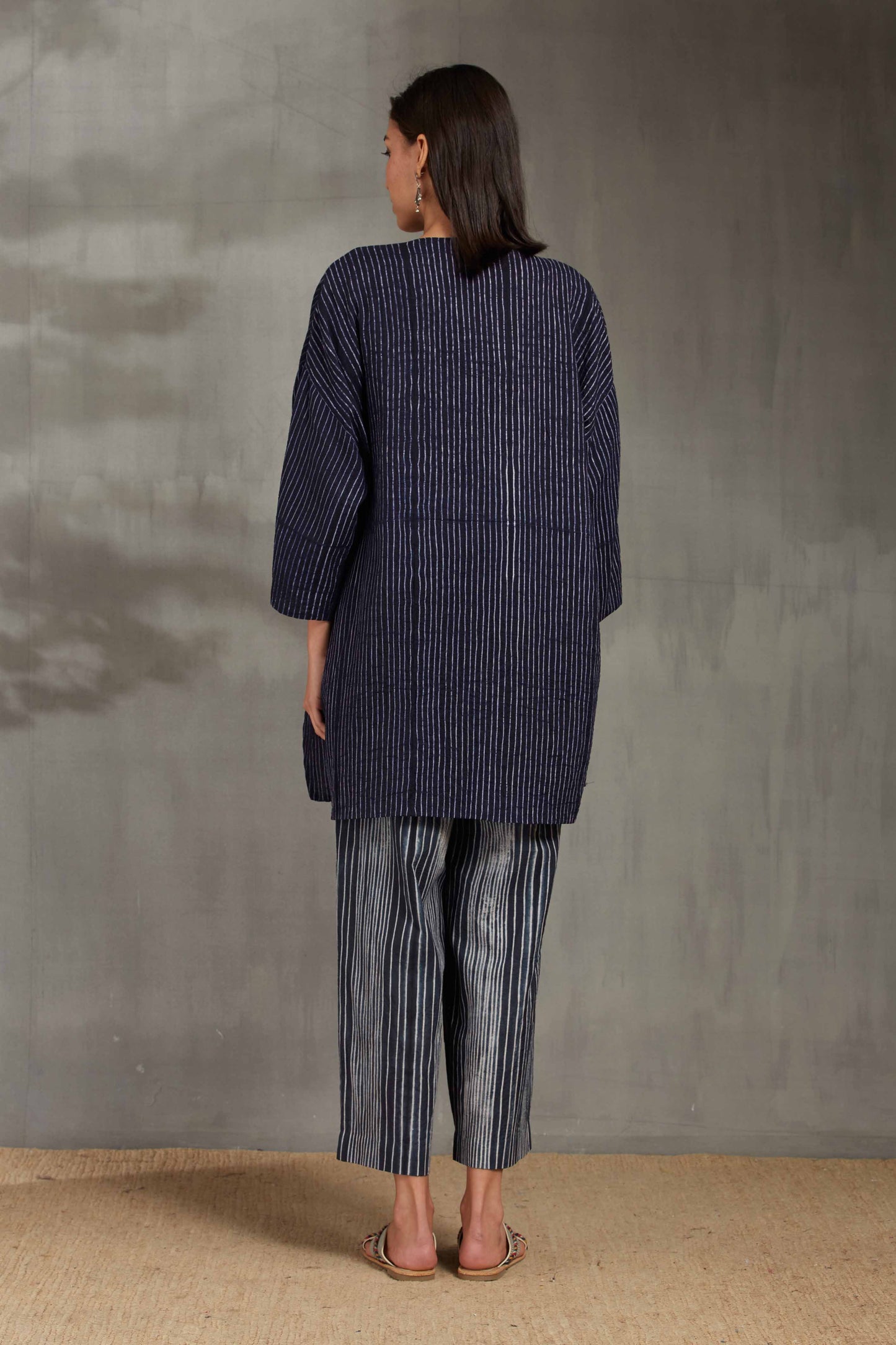 SHIBORI FALL COLLAR JACKET