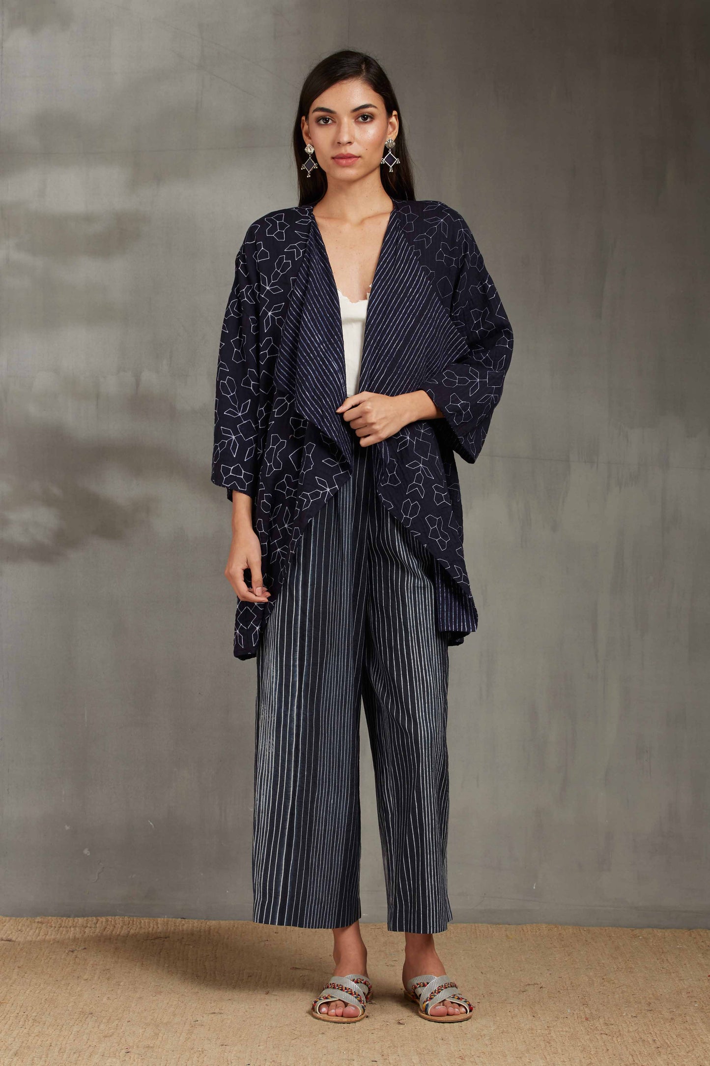 SHIBORI FALL COLLAR JACKET