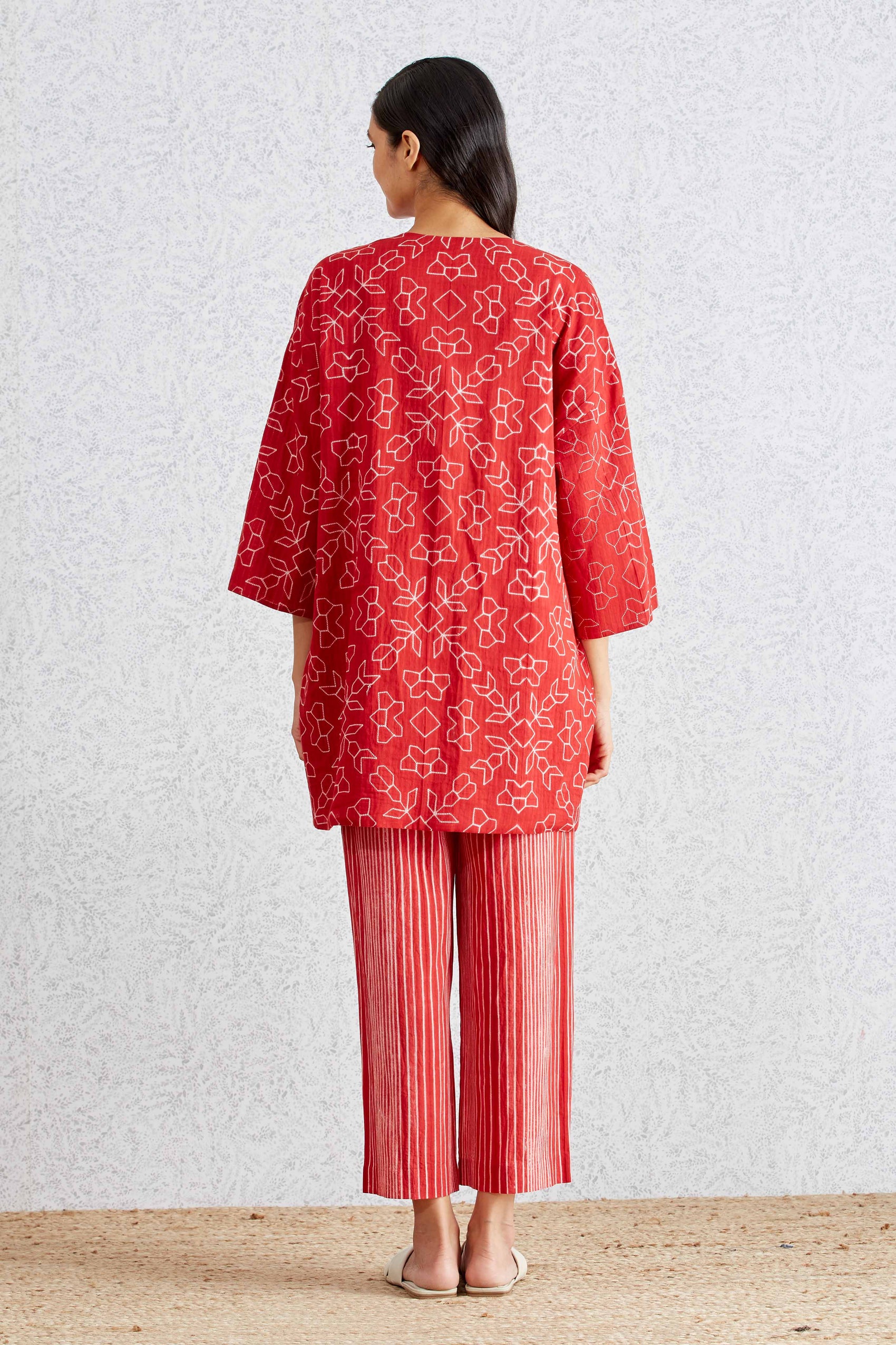 SHIBORI FALL COLLAR JACKET