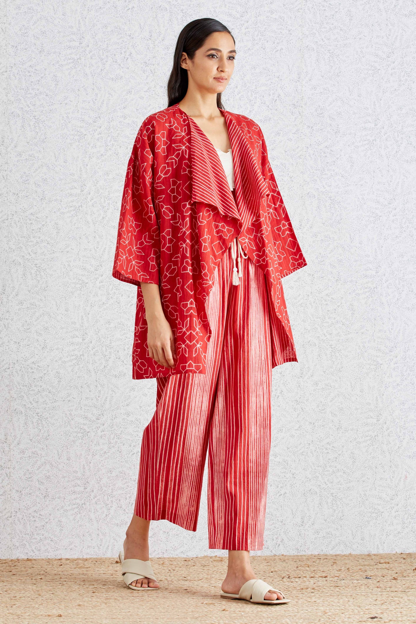 SHIBORI FALL COLLAR JACKET