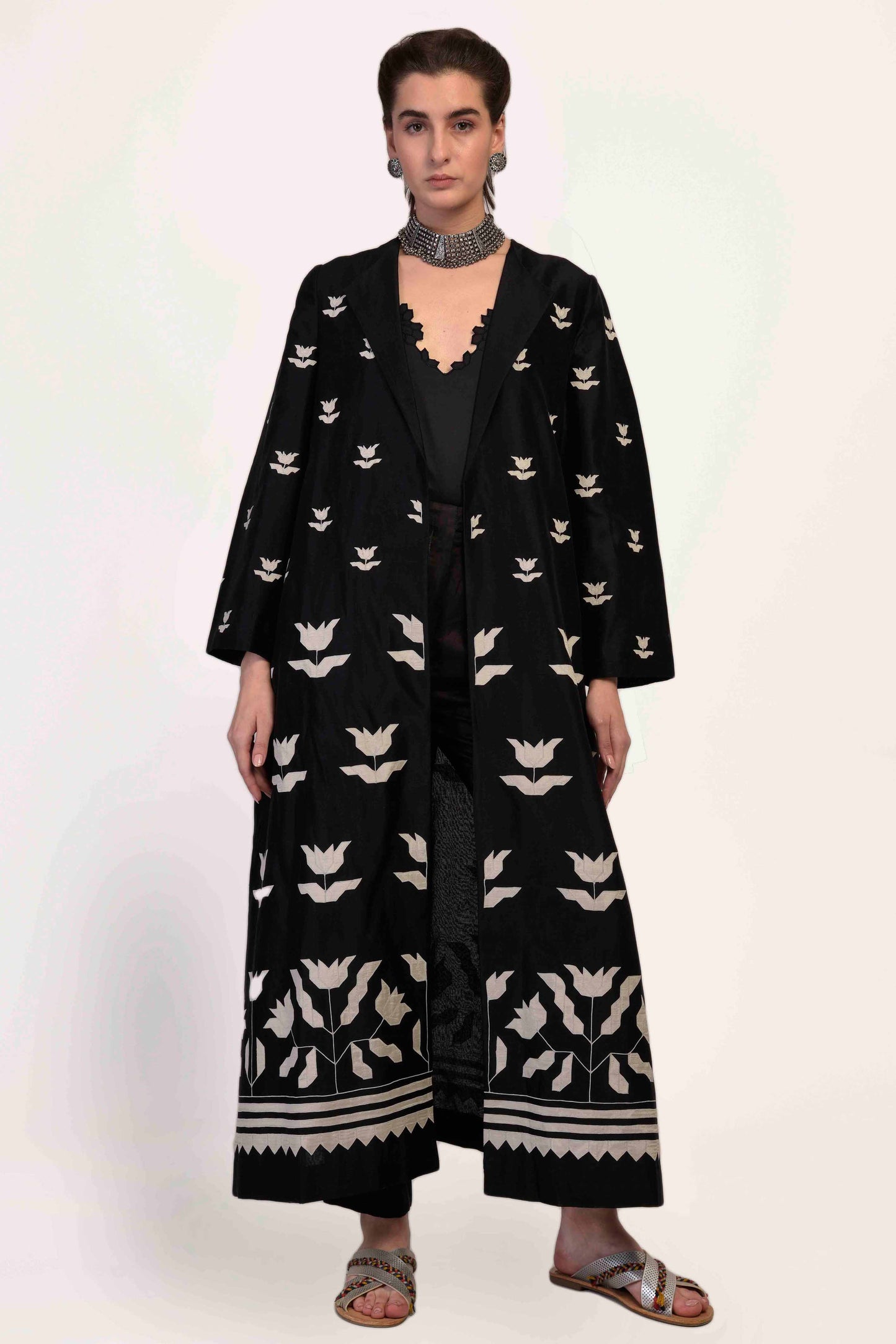 CENTER SLASH GATHER JACKET