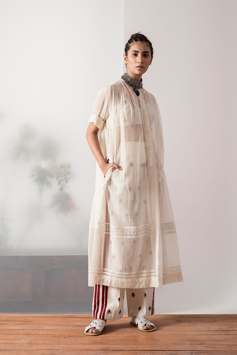 SHOULDER AND YOKE GATHER KAMEEZ SET