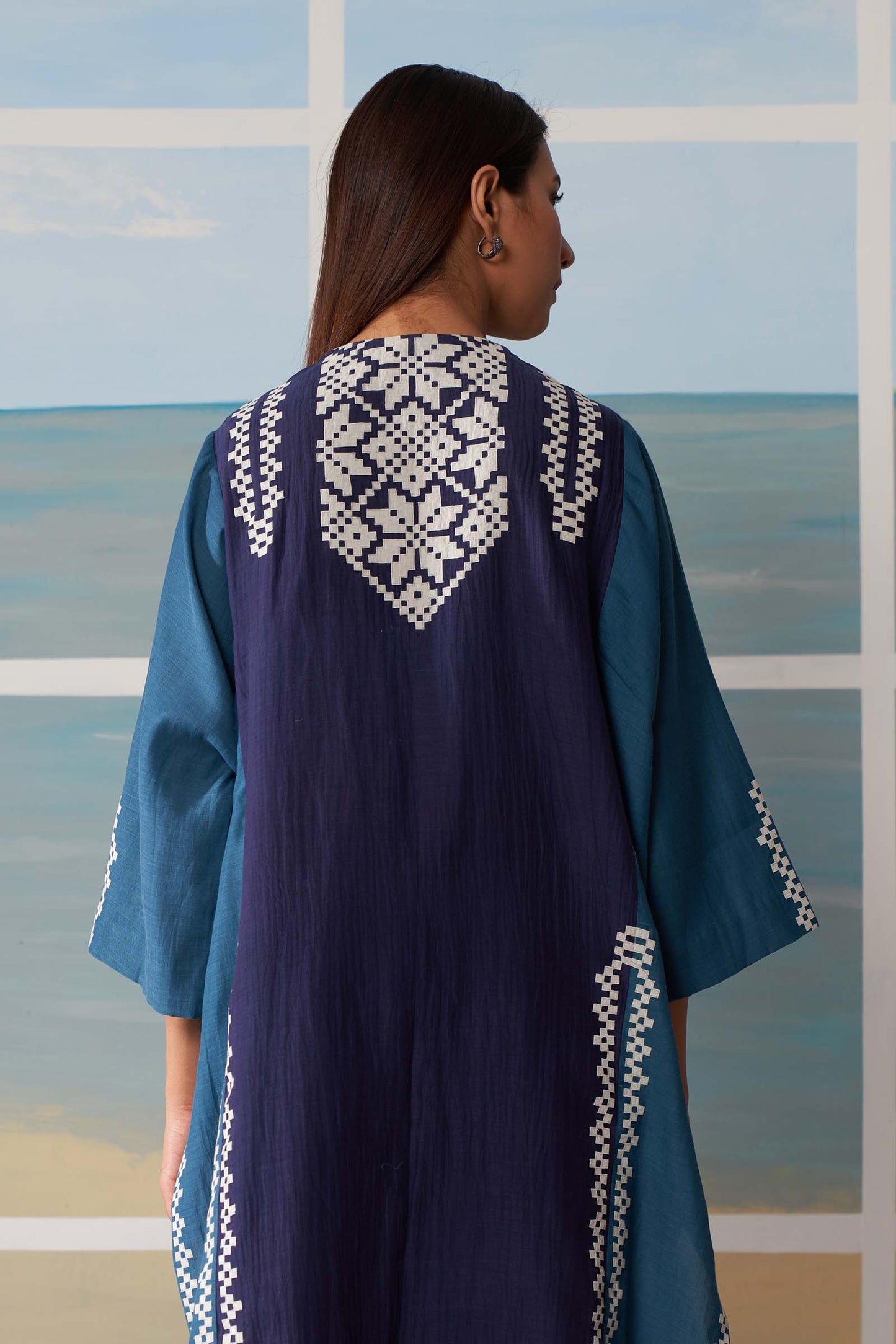 PANELLED KAFTAN KAMEEZ