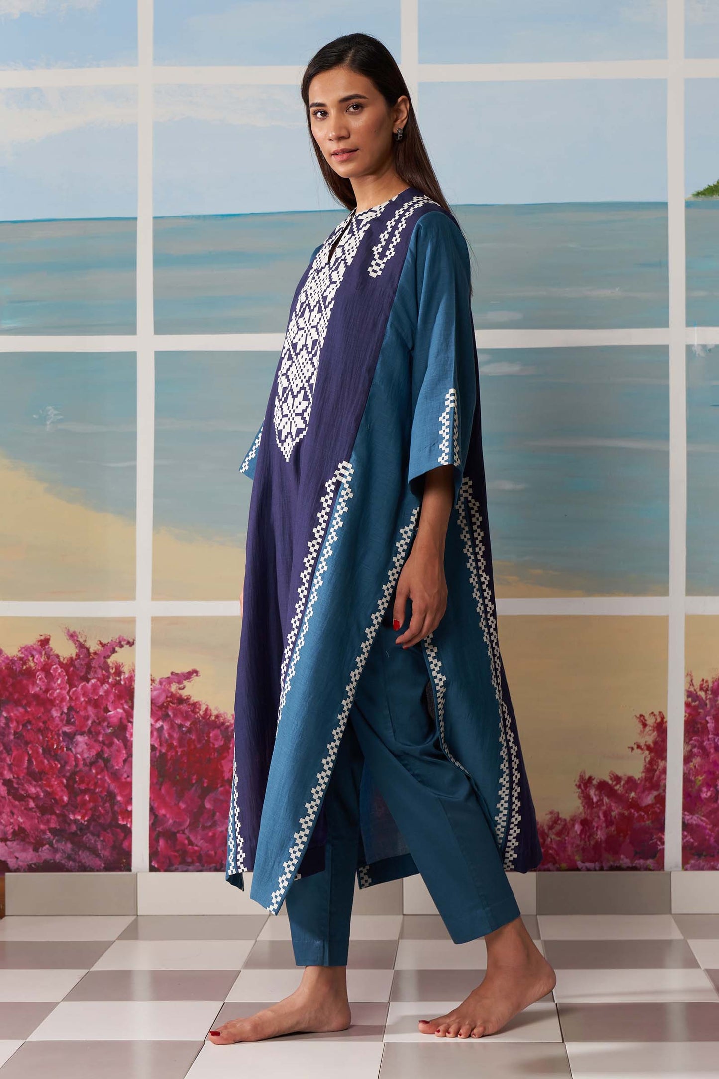 PANELLED KAFTAN KAMEEZ
