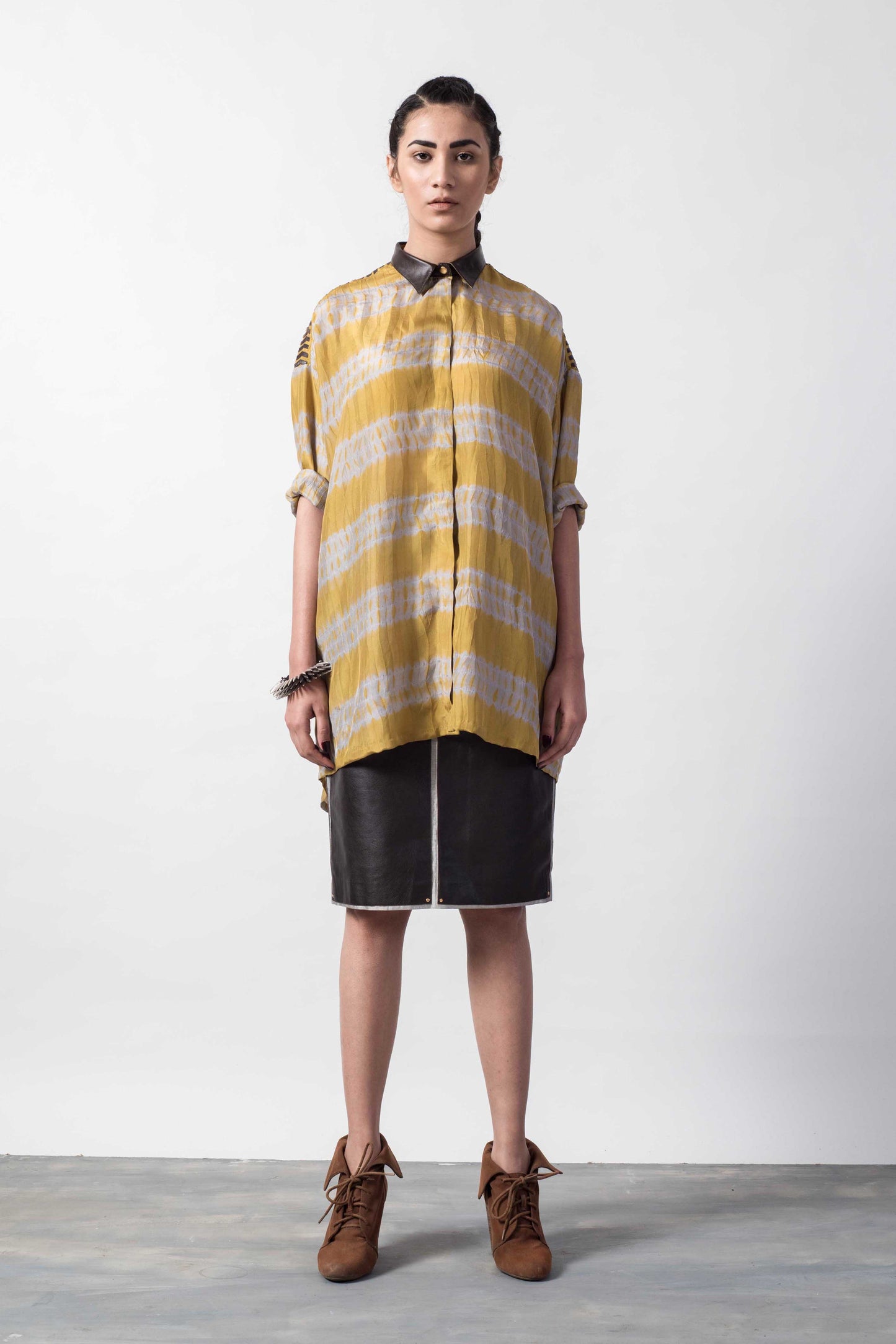 SHIBORI LAPLQ BOX SHIRT