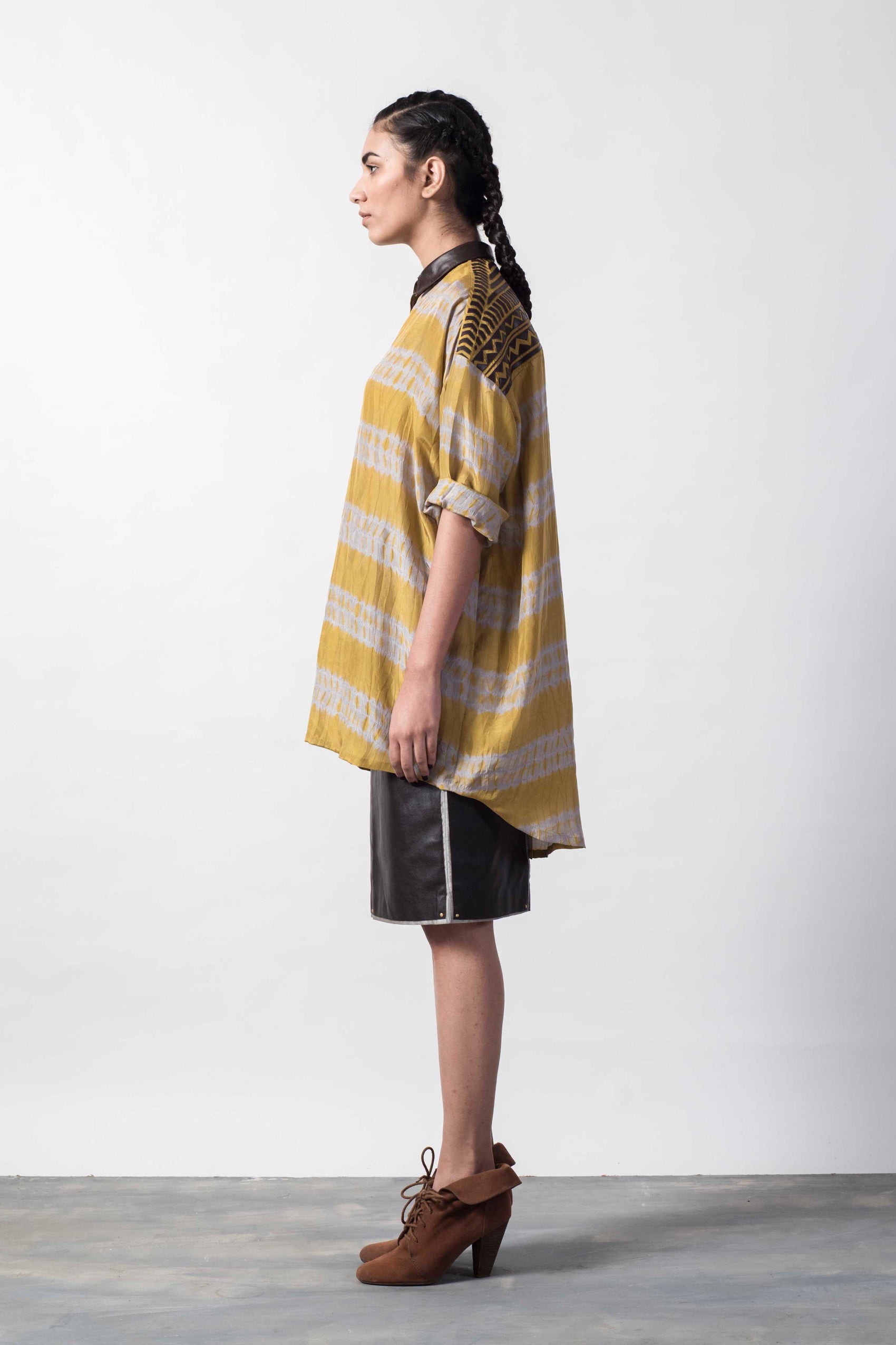 SHIBORI LAPLQ BOX SHIRT
