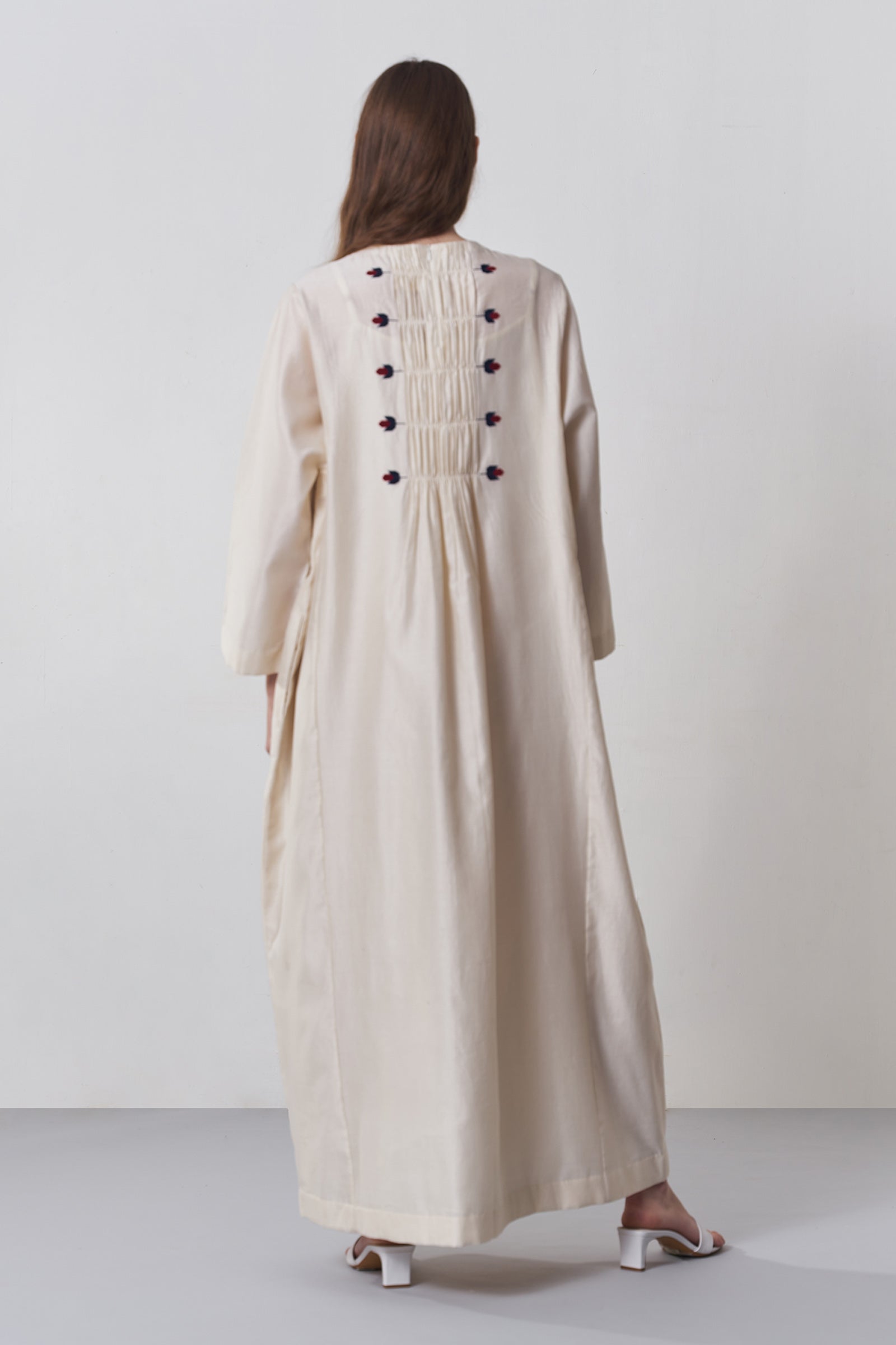 CENTRE GATHER KAFTAN DRESS