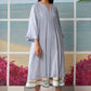 PLEATED GINGHAM DRESS