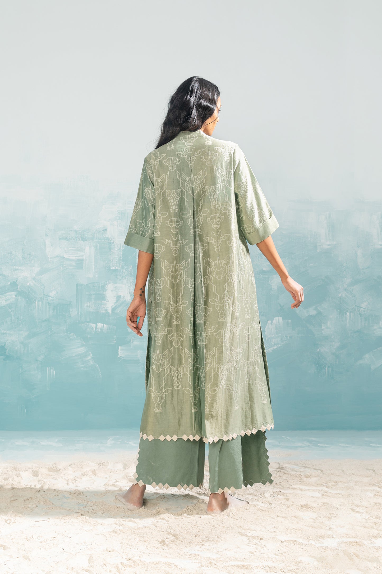 NILE SHIBORI KAMEEZ