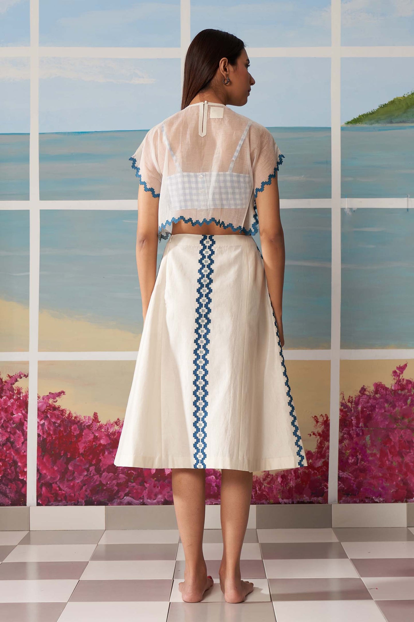 PANELLED SKIRT