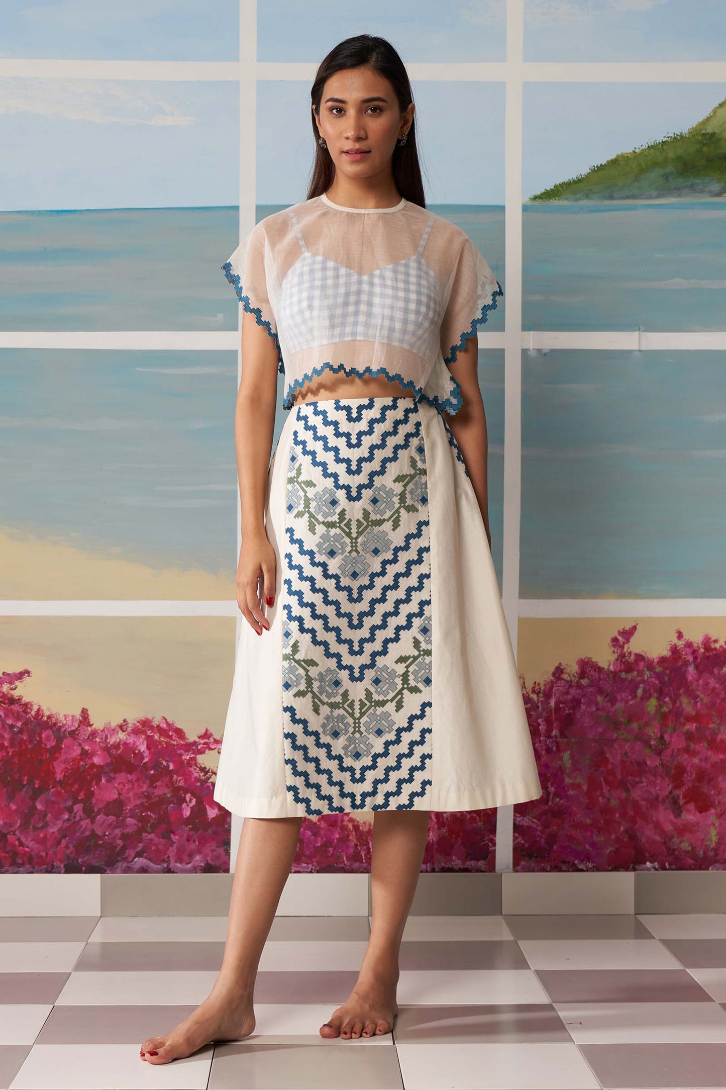PANELLED SKIRT