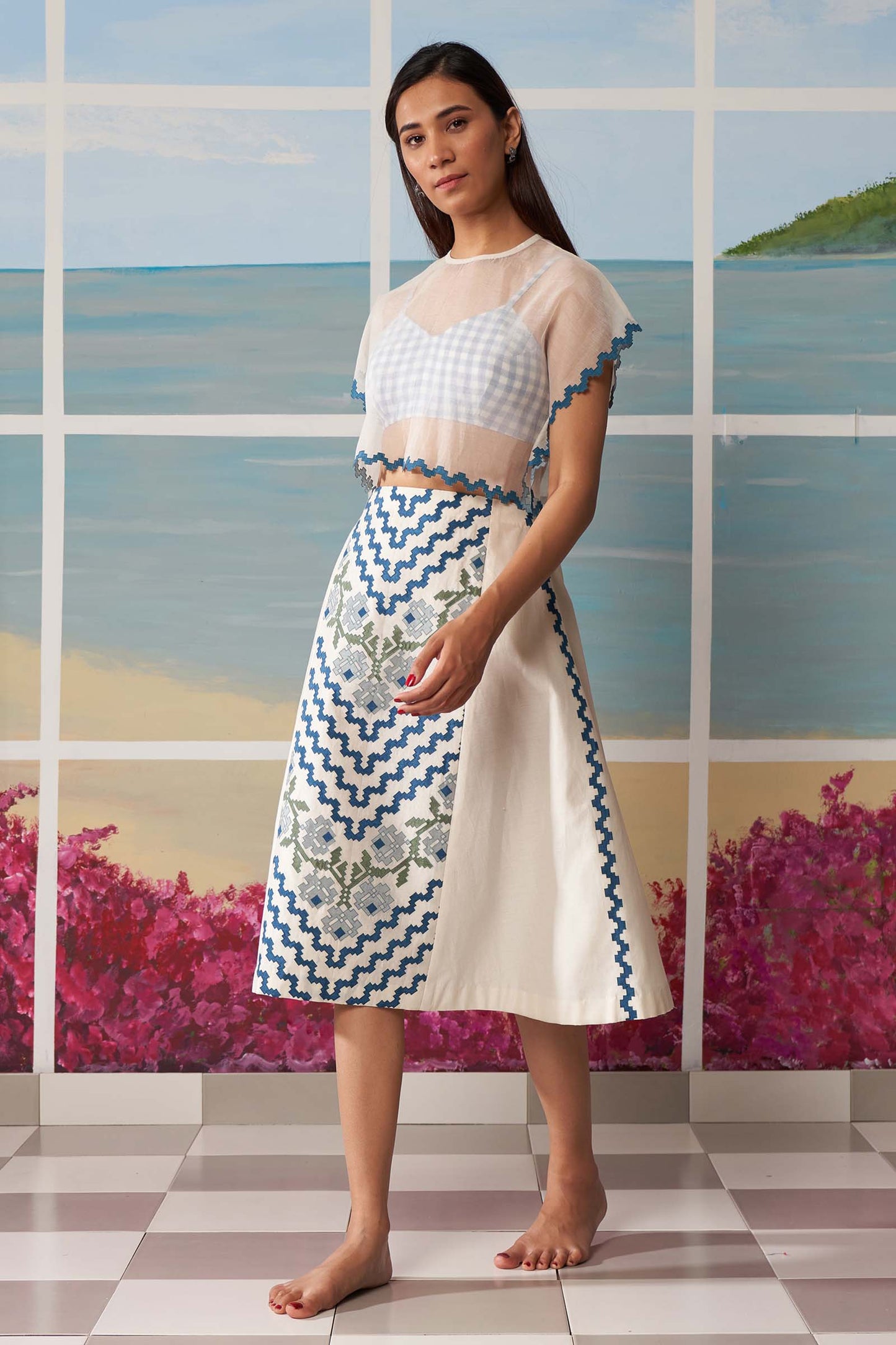 PANELLED SKIRT