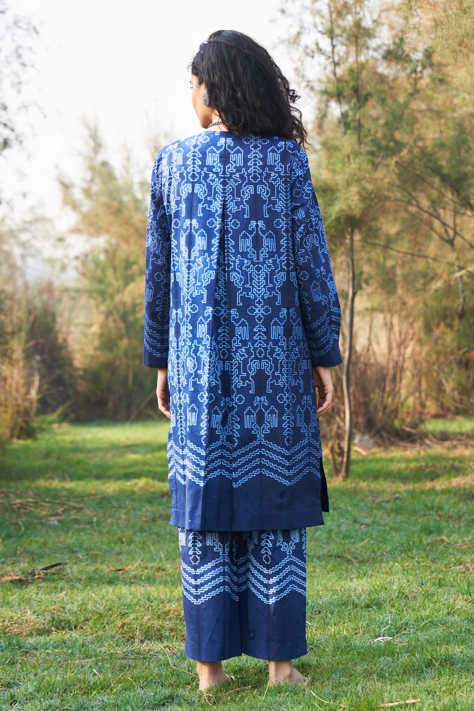 SHIBORI PLEATED TUNIC