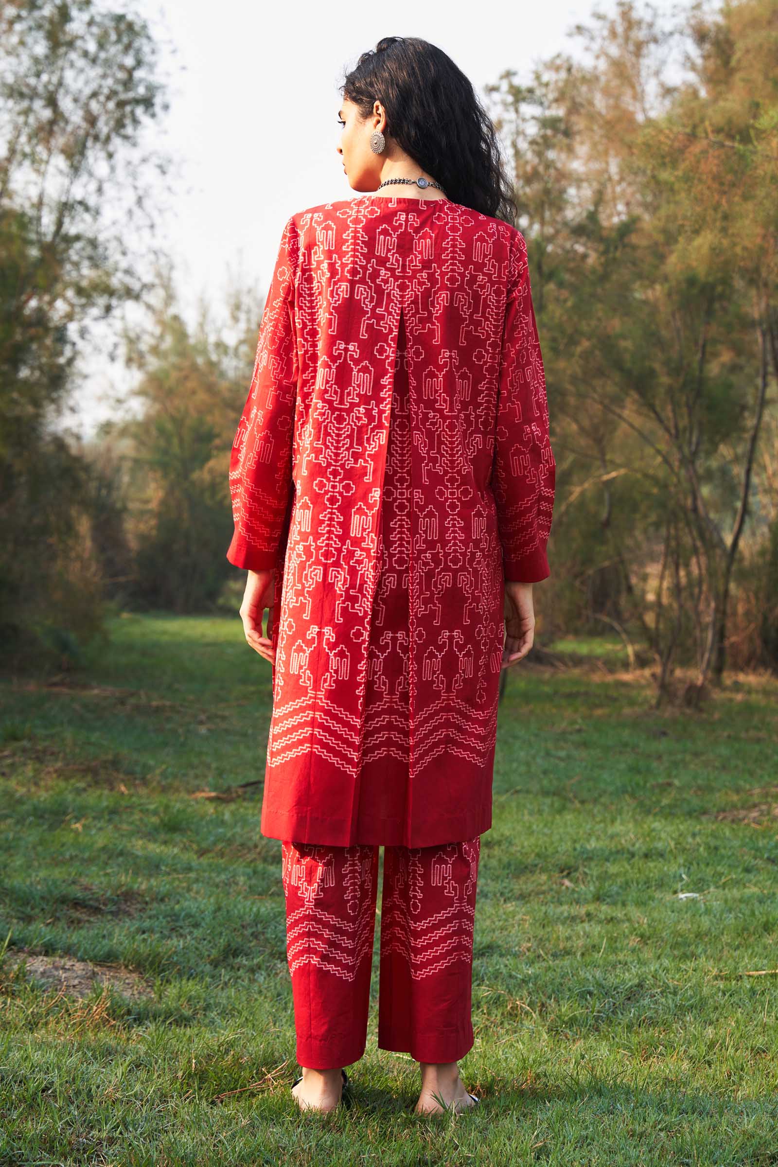 SHIBORI PLEATED TUNIC