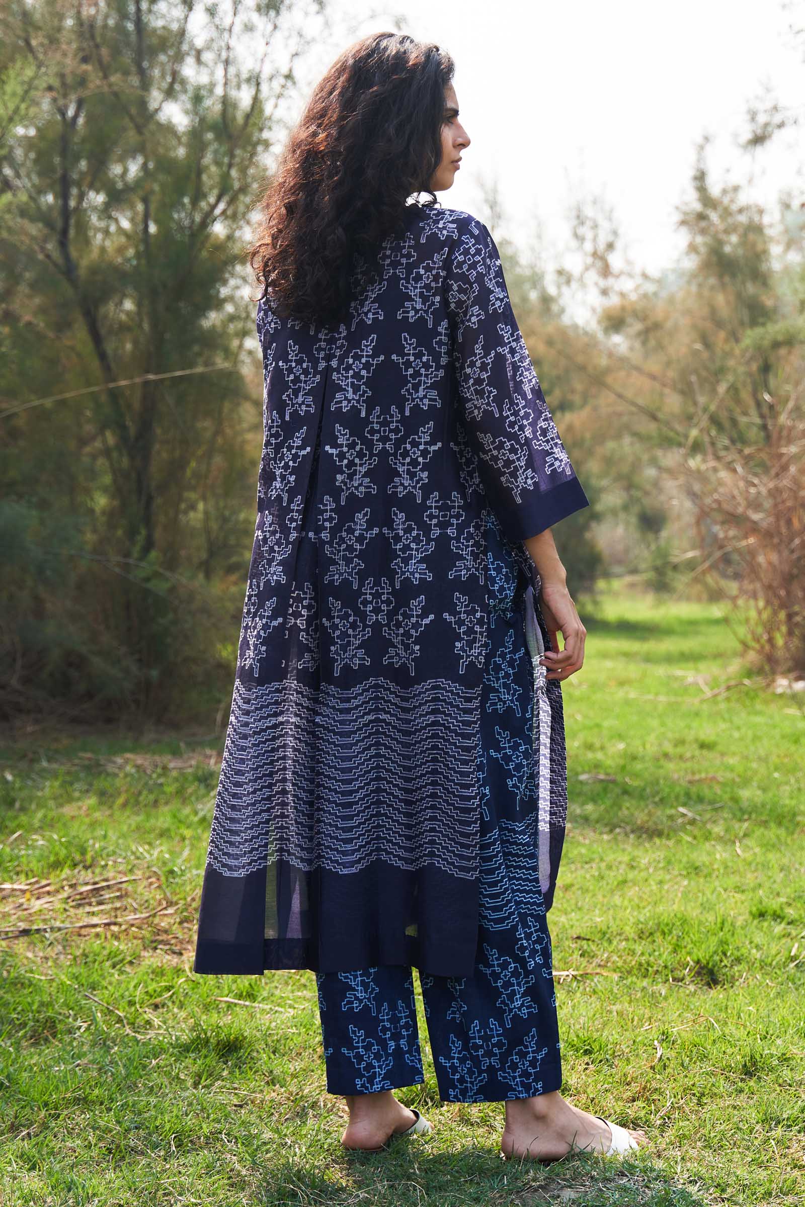 SHIBORI PLEATED TUNIC